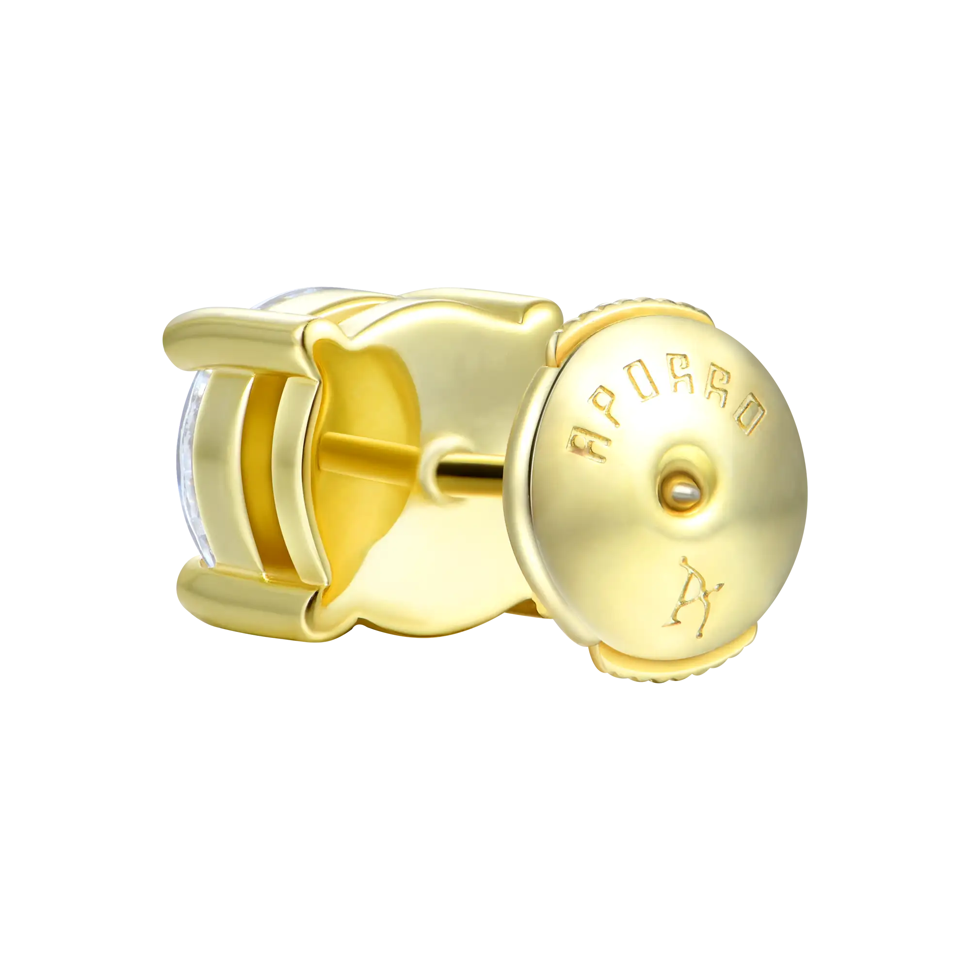 Women's Round Cut Stud Earring
