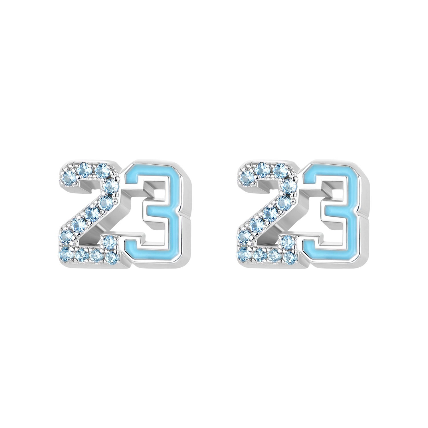 Single Number 23 Stud Earring