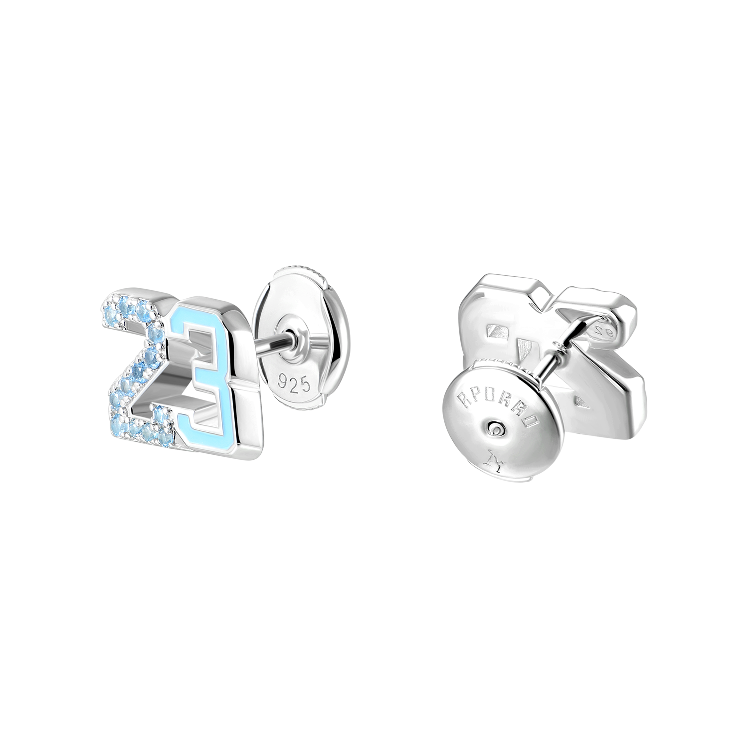 Single Number 23 Stud Earring