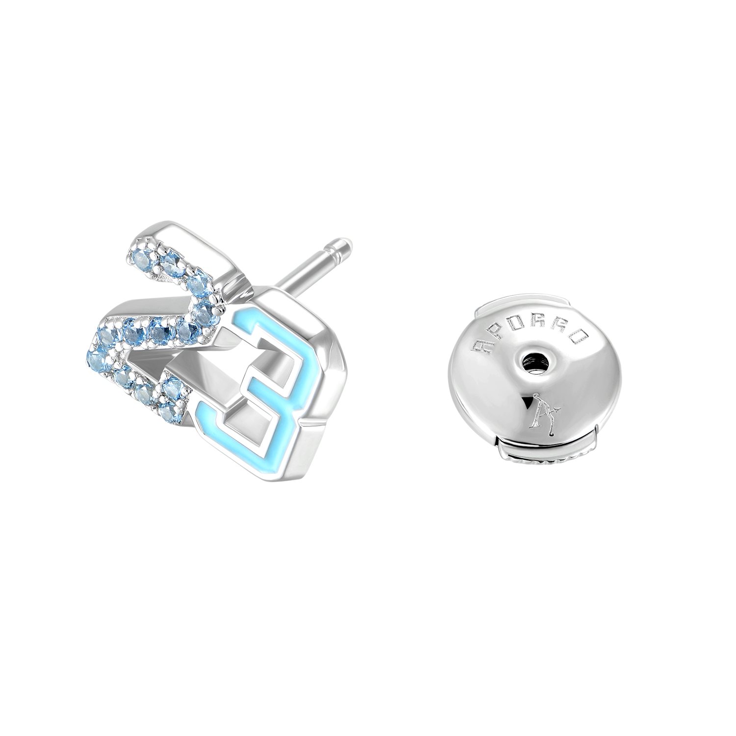 Single Number 23 Stud Earring