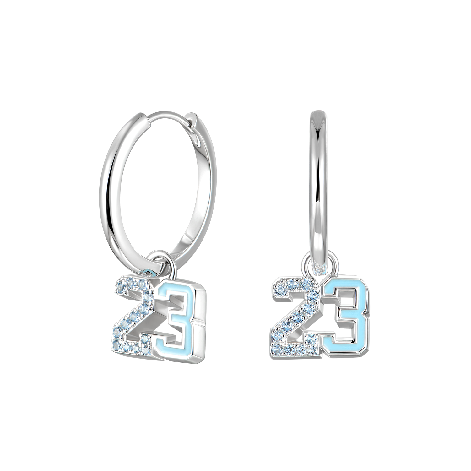 Number 23 Dangly Earring-Single