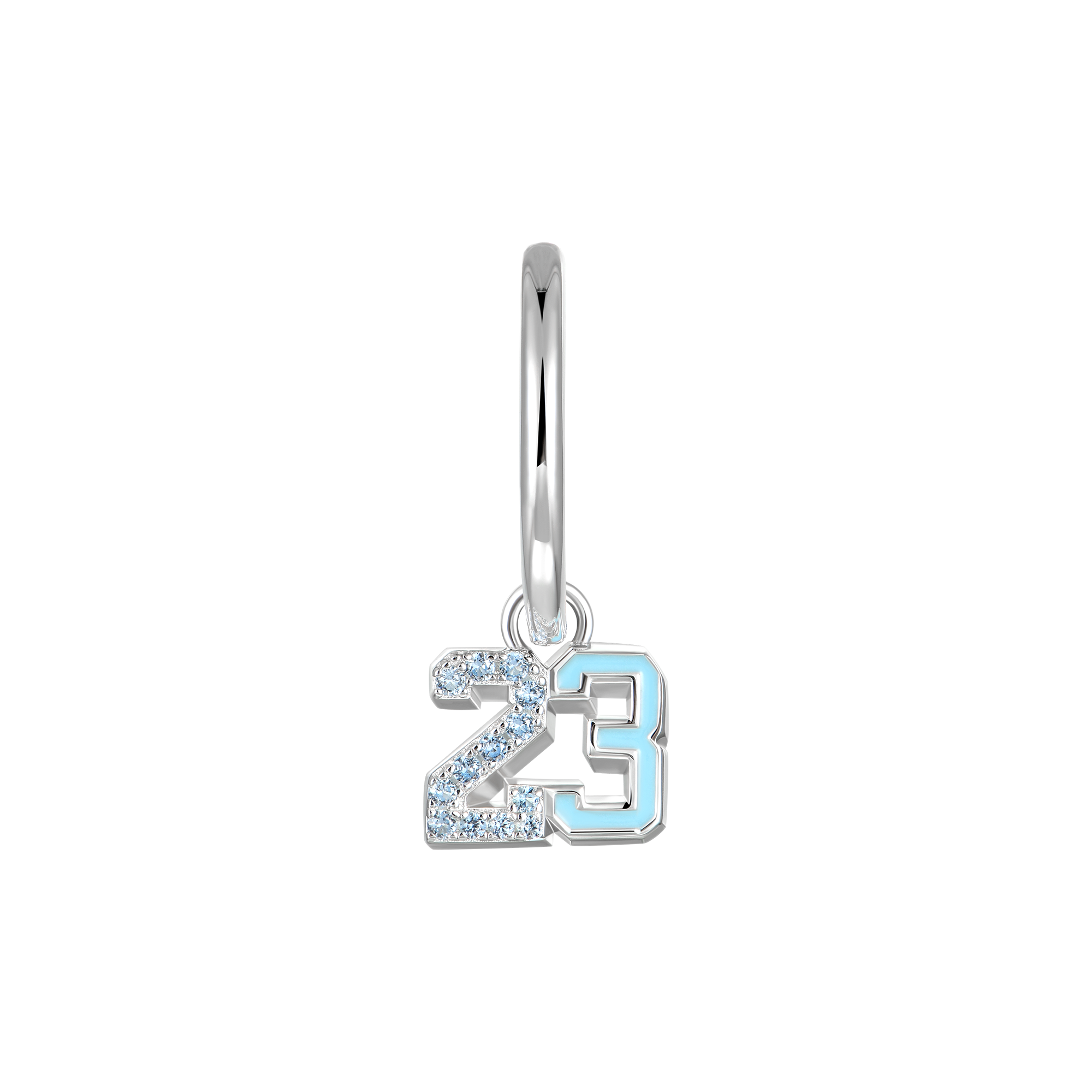 Number 23 Dangly Earring-Single