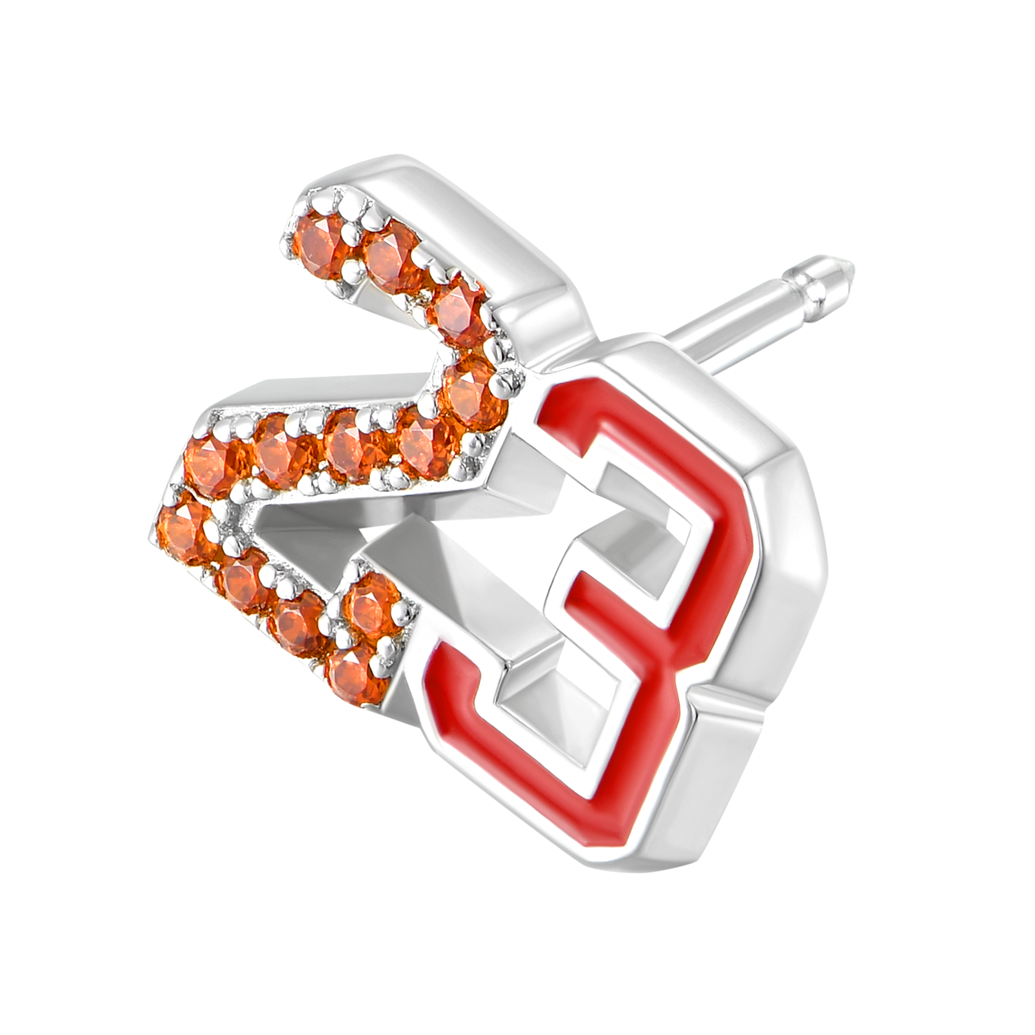 Single Number 23 Stud Earring