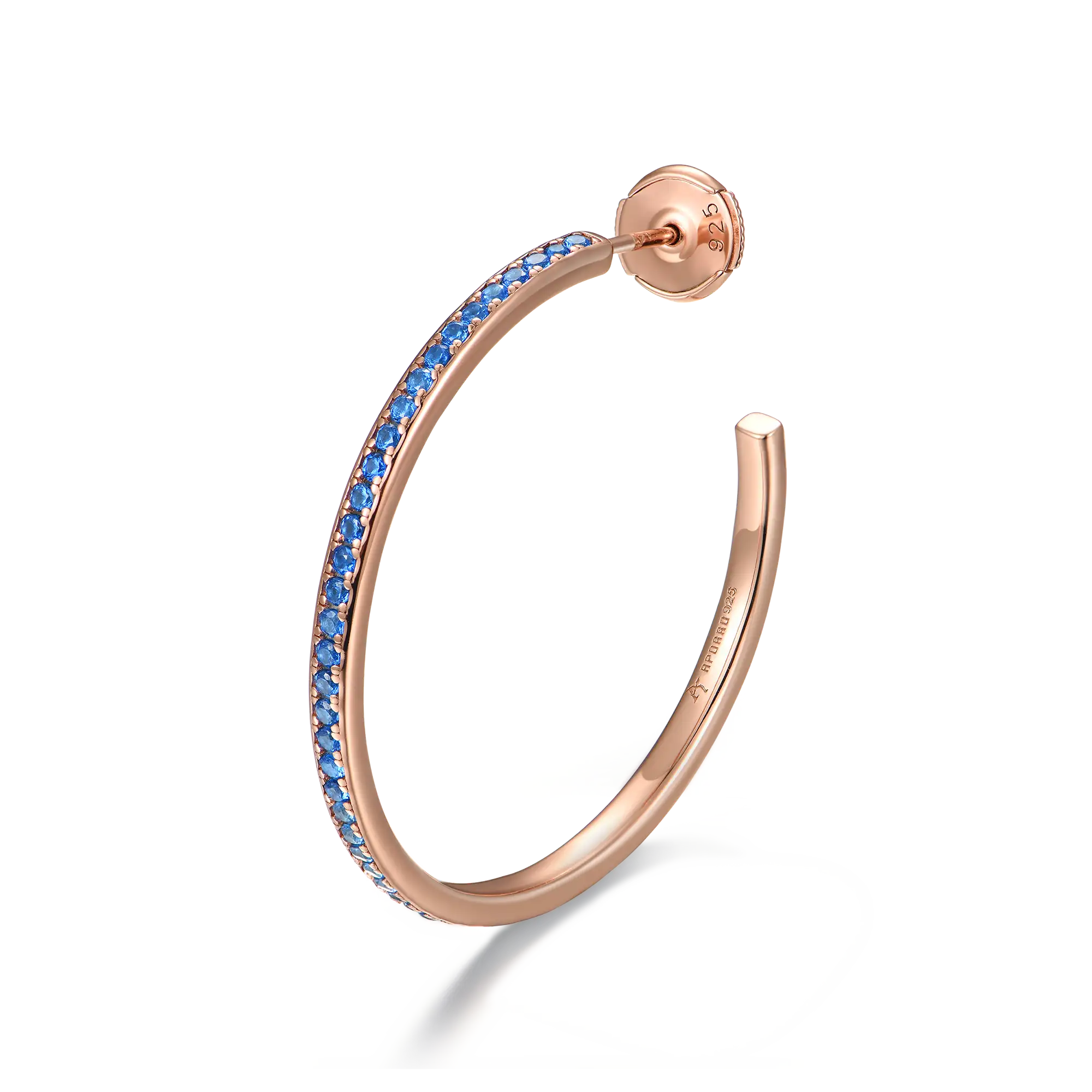 Color Gradient One Row Hoop Earring - Single