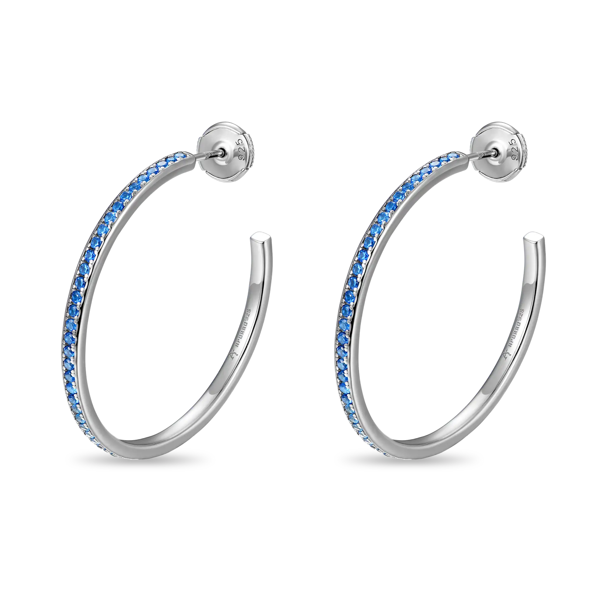 Color Gradient One Row Hoop Earring - Single