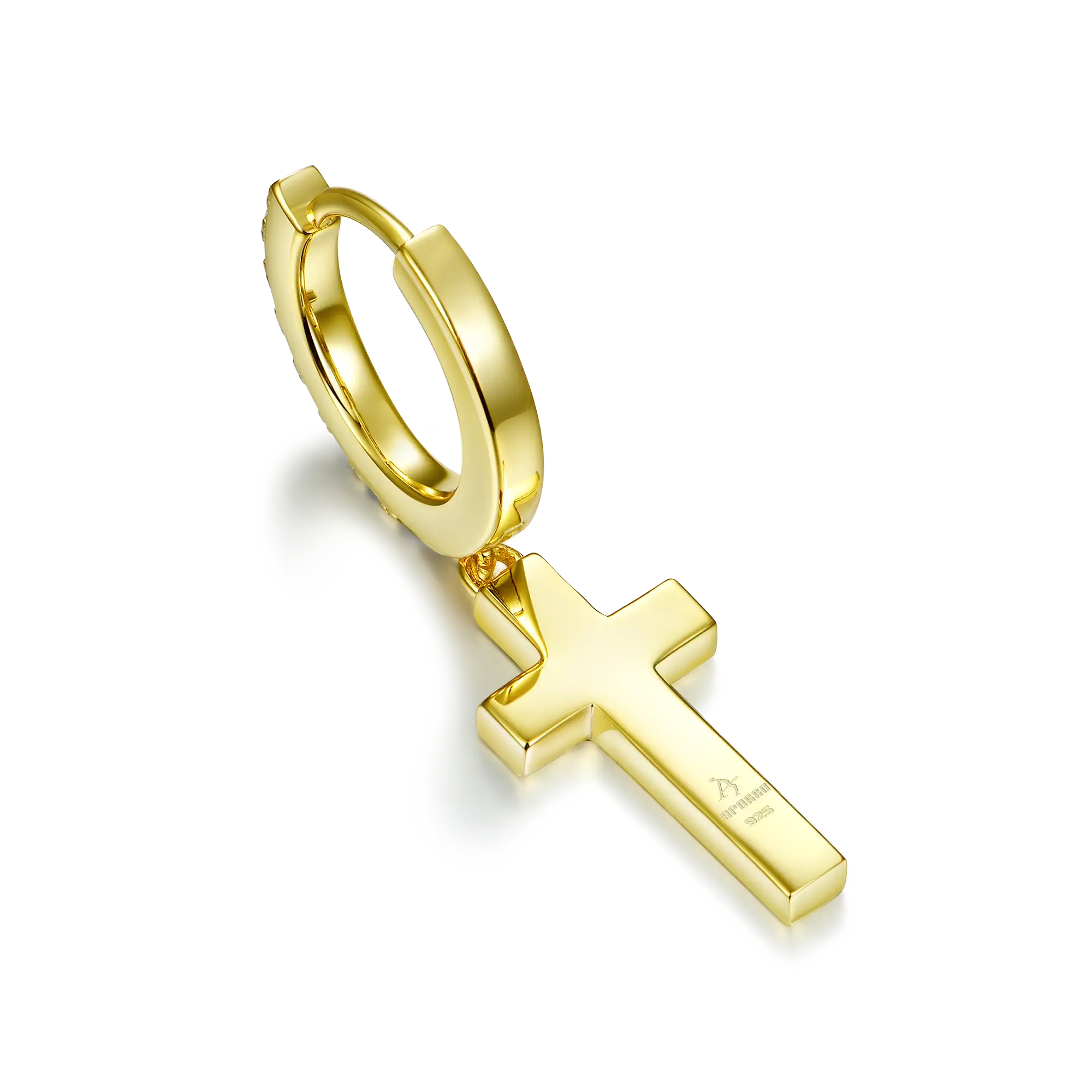 S925 Arcenciel Cross Dangly Earrings - Pair