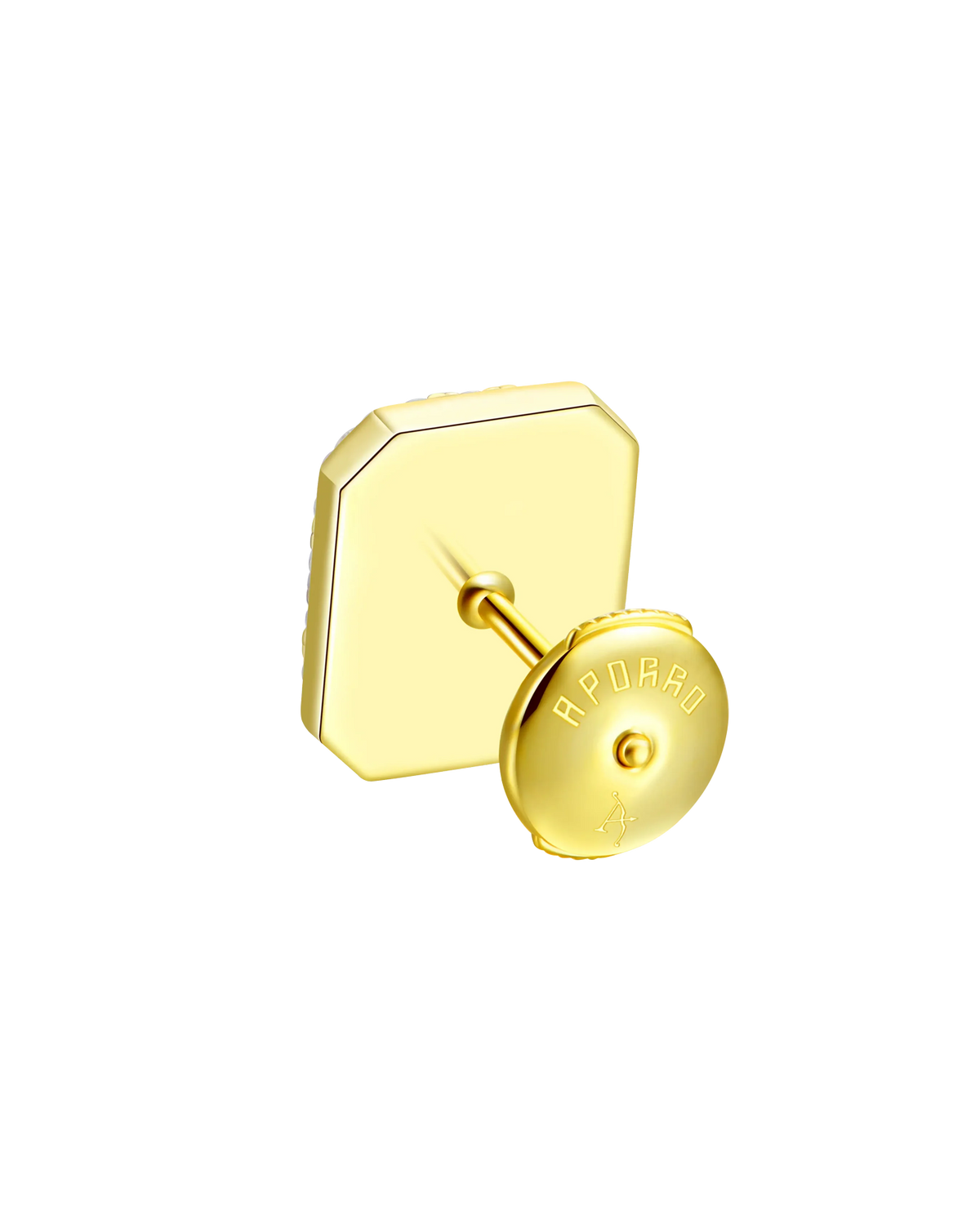 S925 Emerald Cut Mix Halo Stud Earrings - Pair