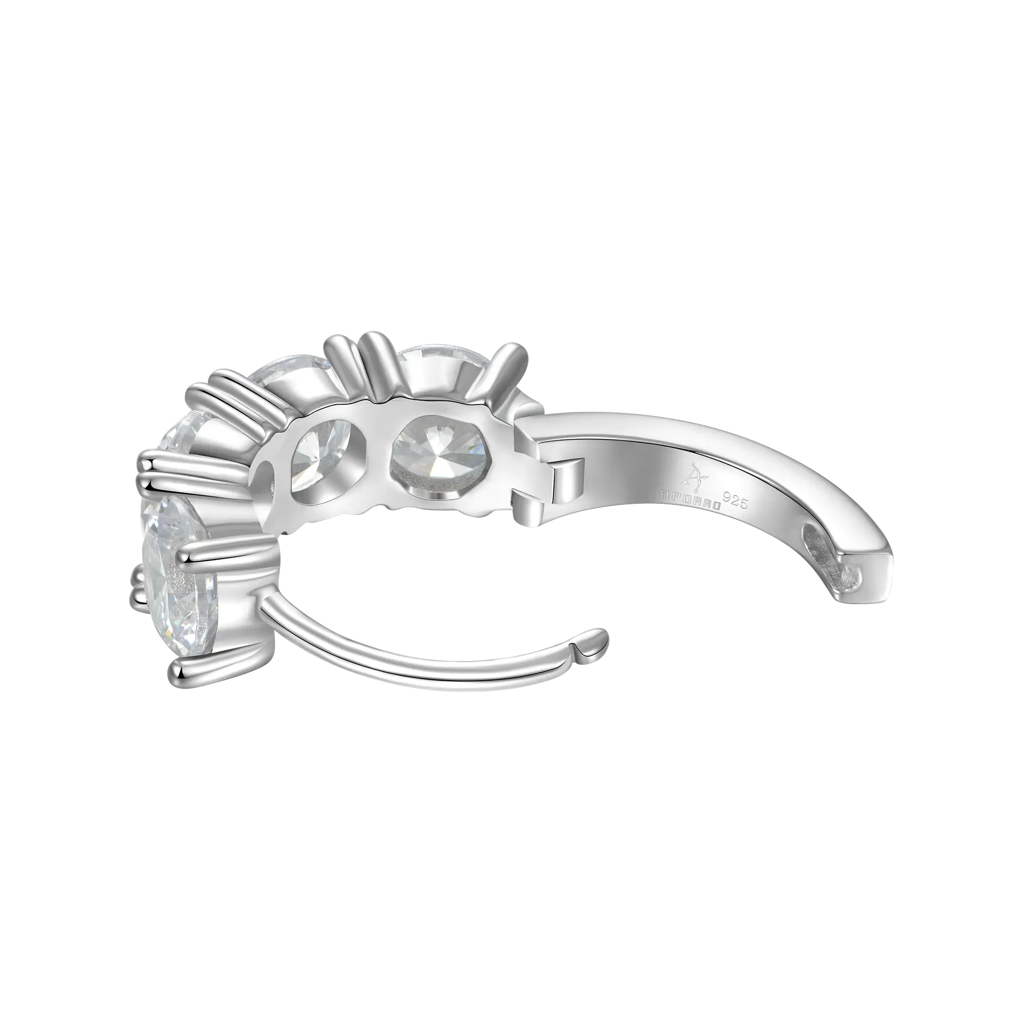 Moissanite S925 Classic Hoop Earring