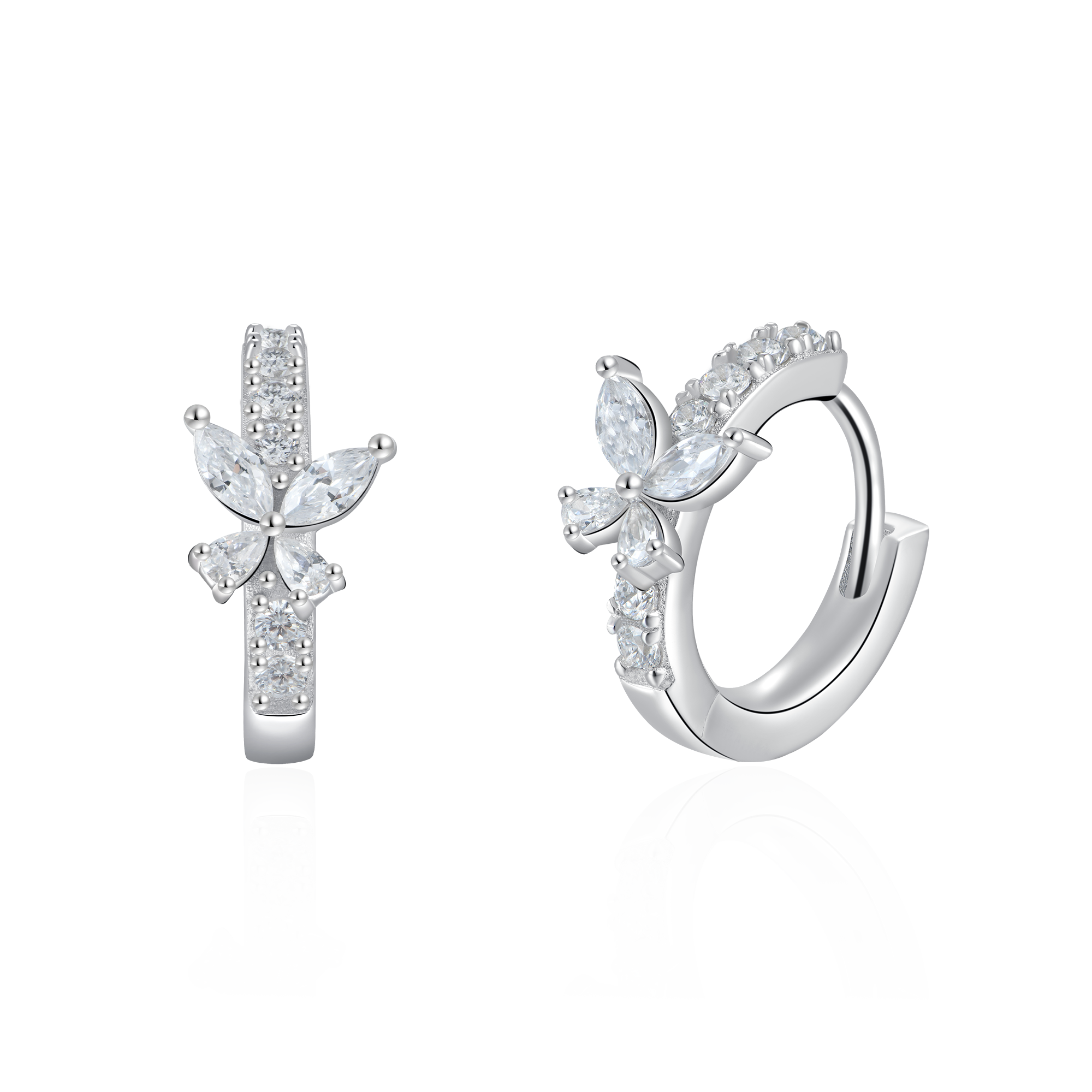 Women's Eternal Grace Butterfly Hoop Earring