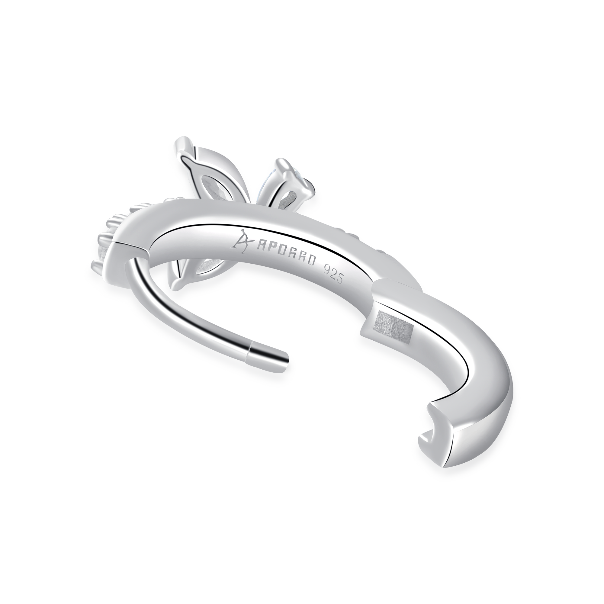 Women's Eternal Grace Butterfly Hoop Earring