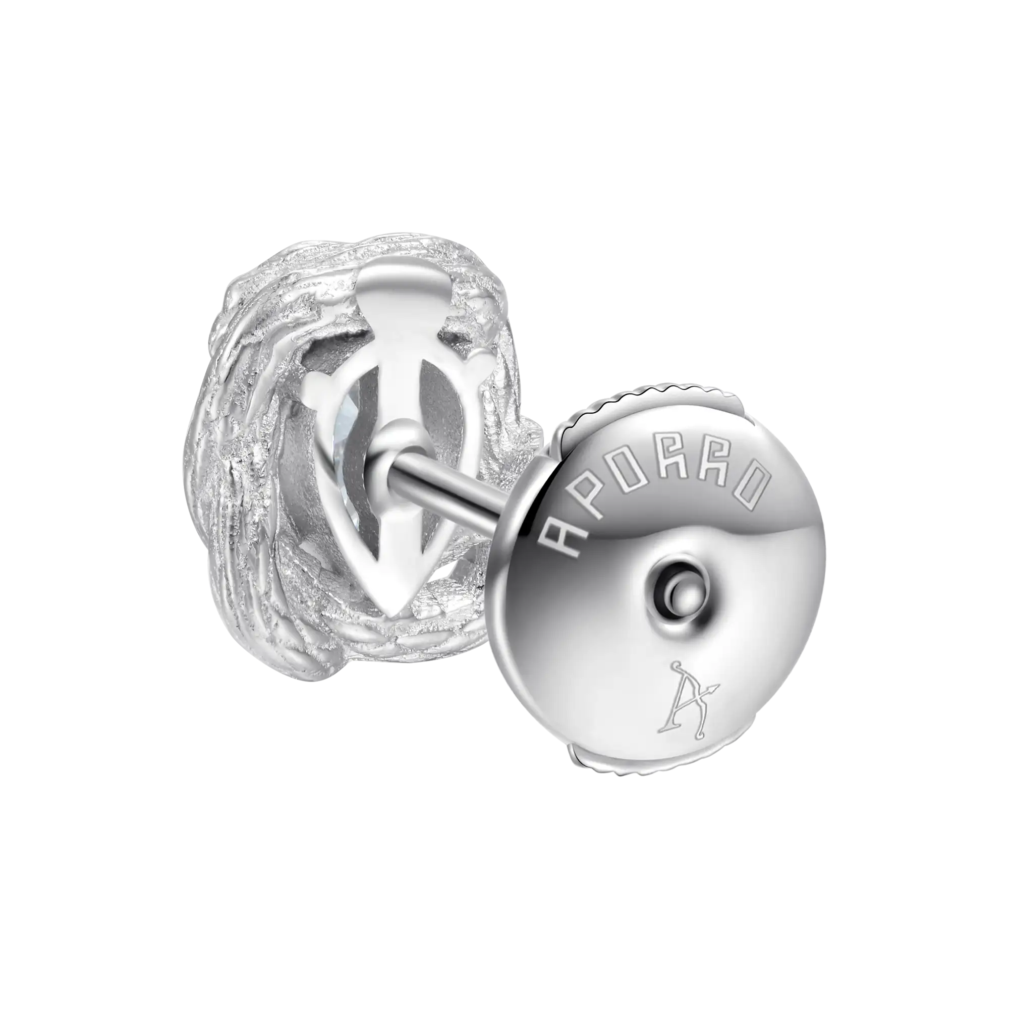 S925 Coiled Snake Stud Earrings