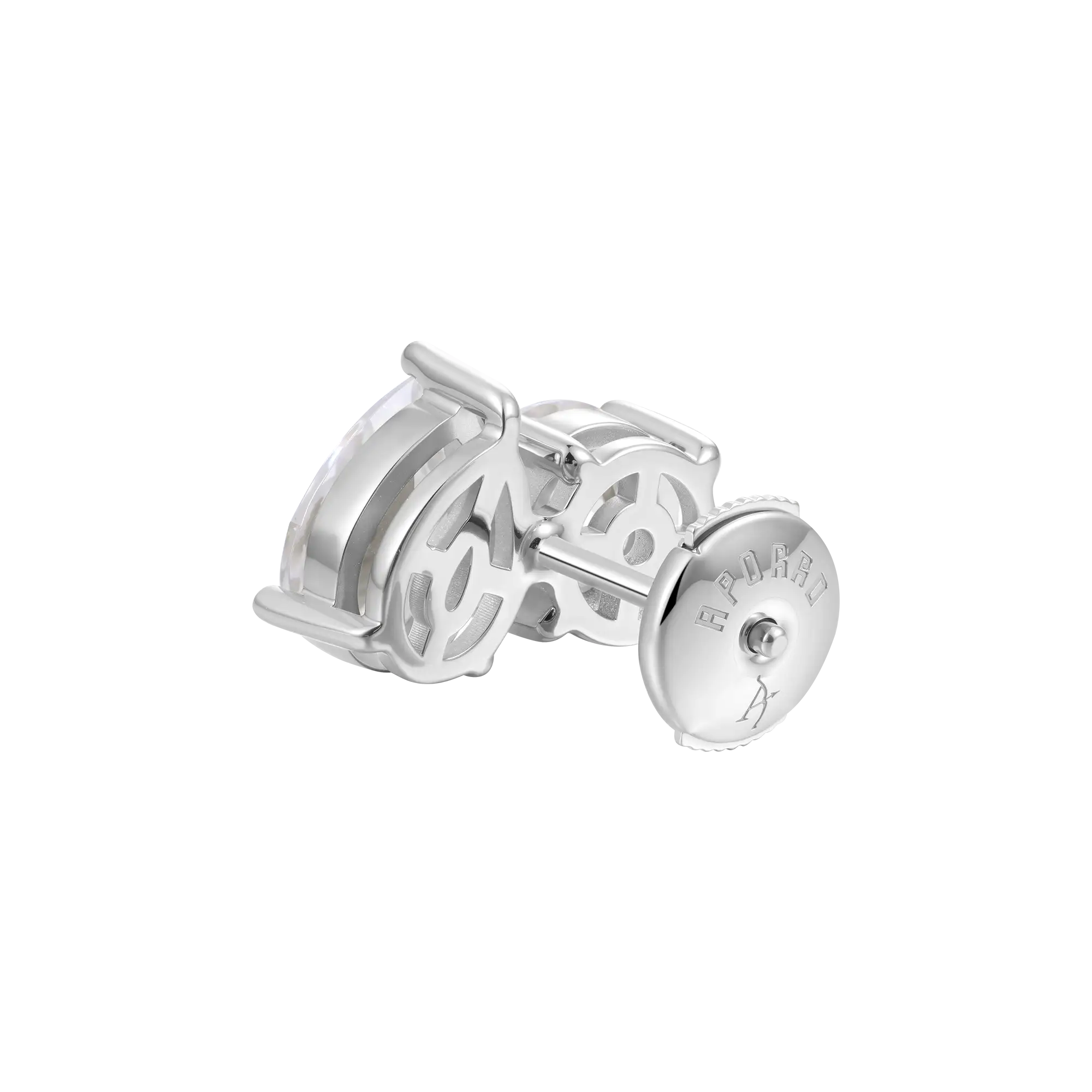 Moissanite S925 Toi et Moi Stud Earrings – Round & Pear