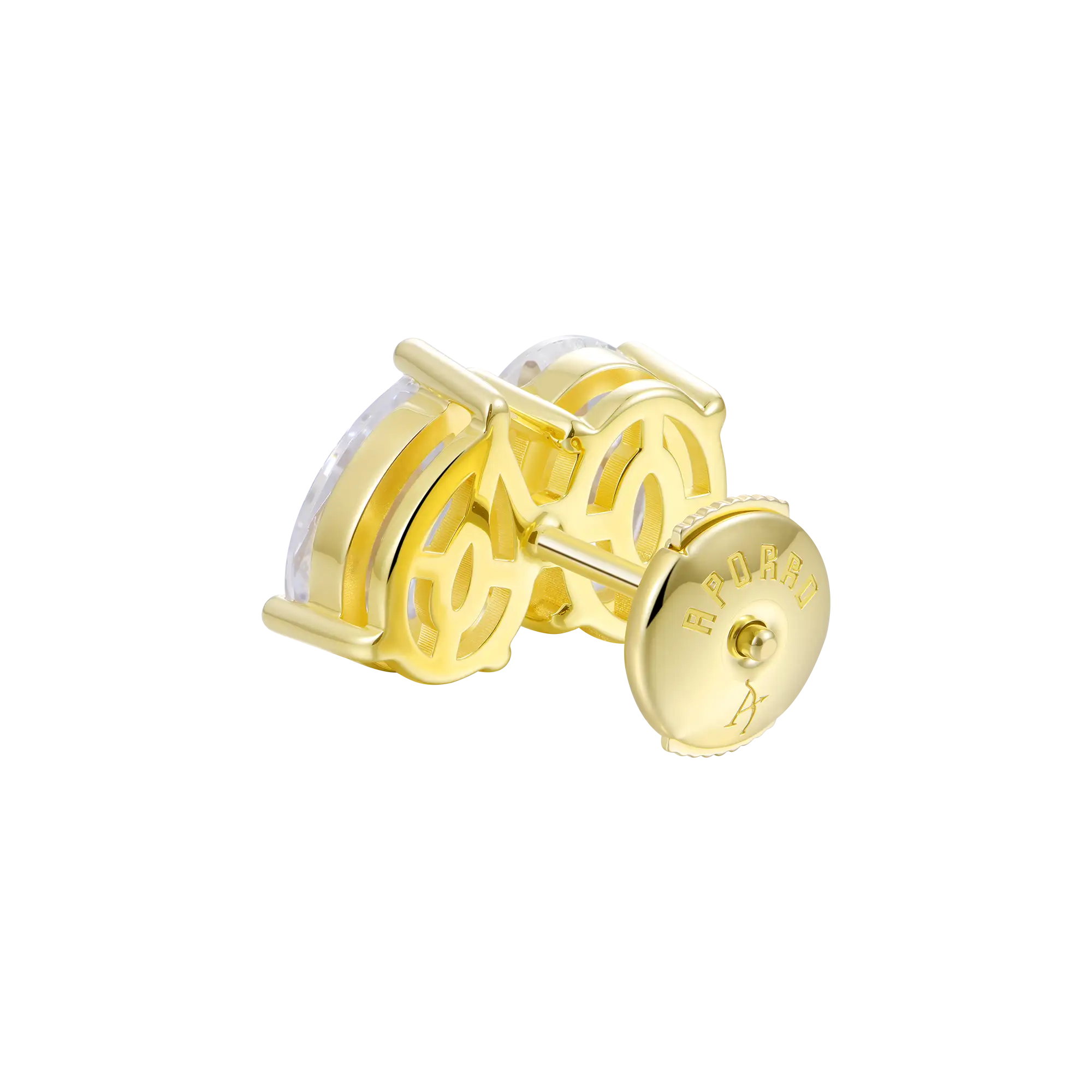 Moissanite S925 Toi et Moi Stud Earrings – Oval & Pear