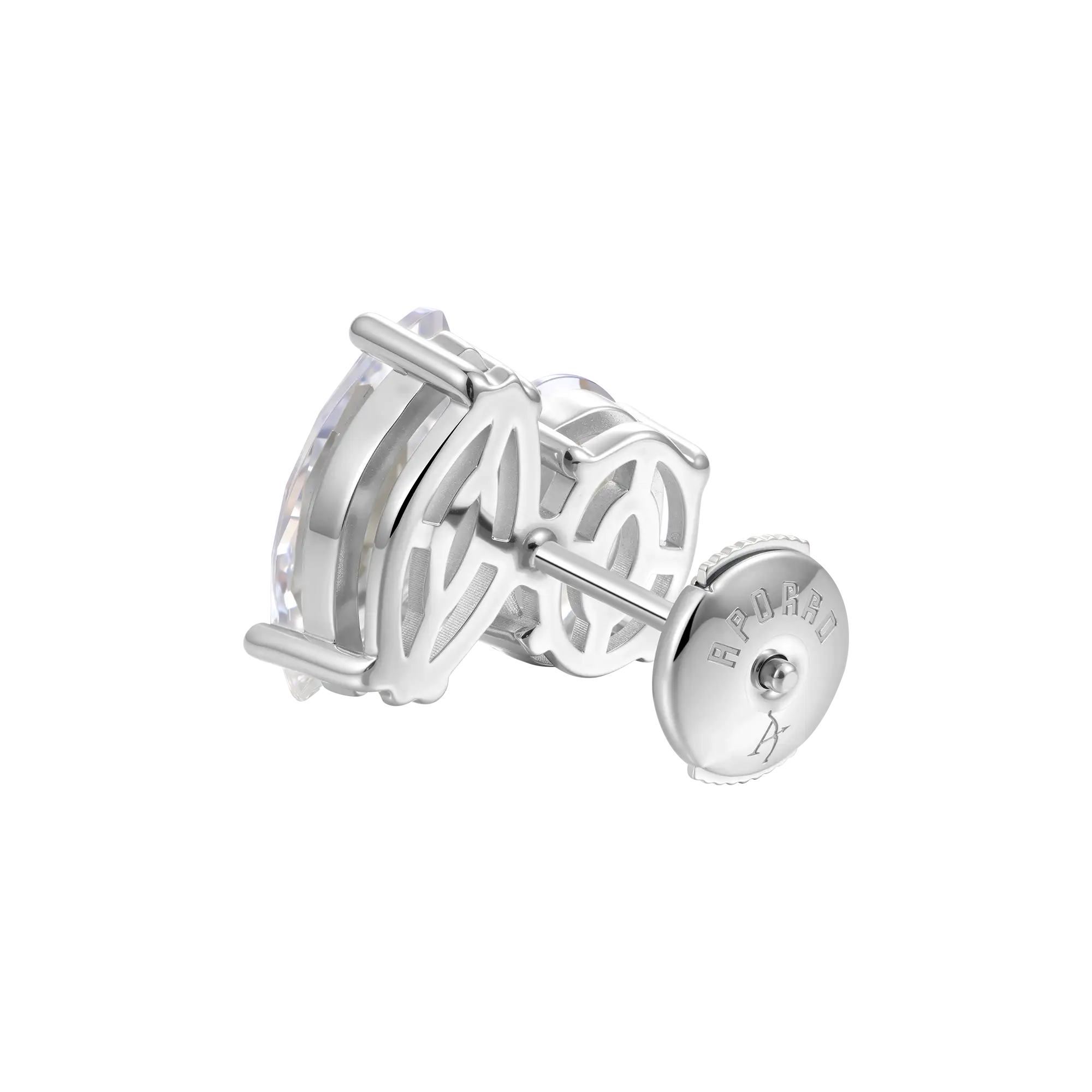 Moissanite S925 Toi et Moi Stud Earrings – Oval & Marquise