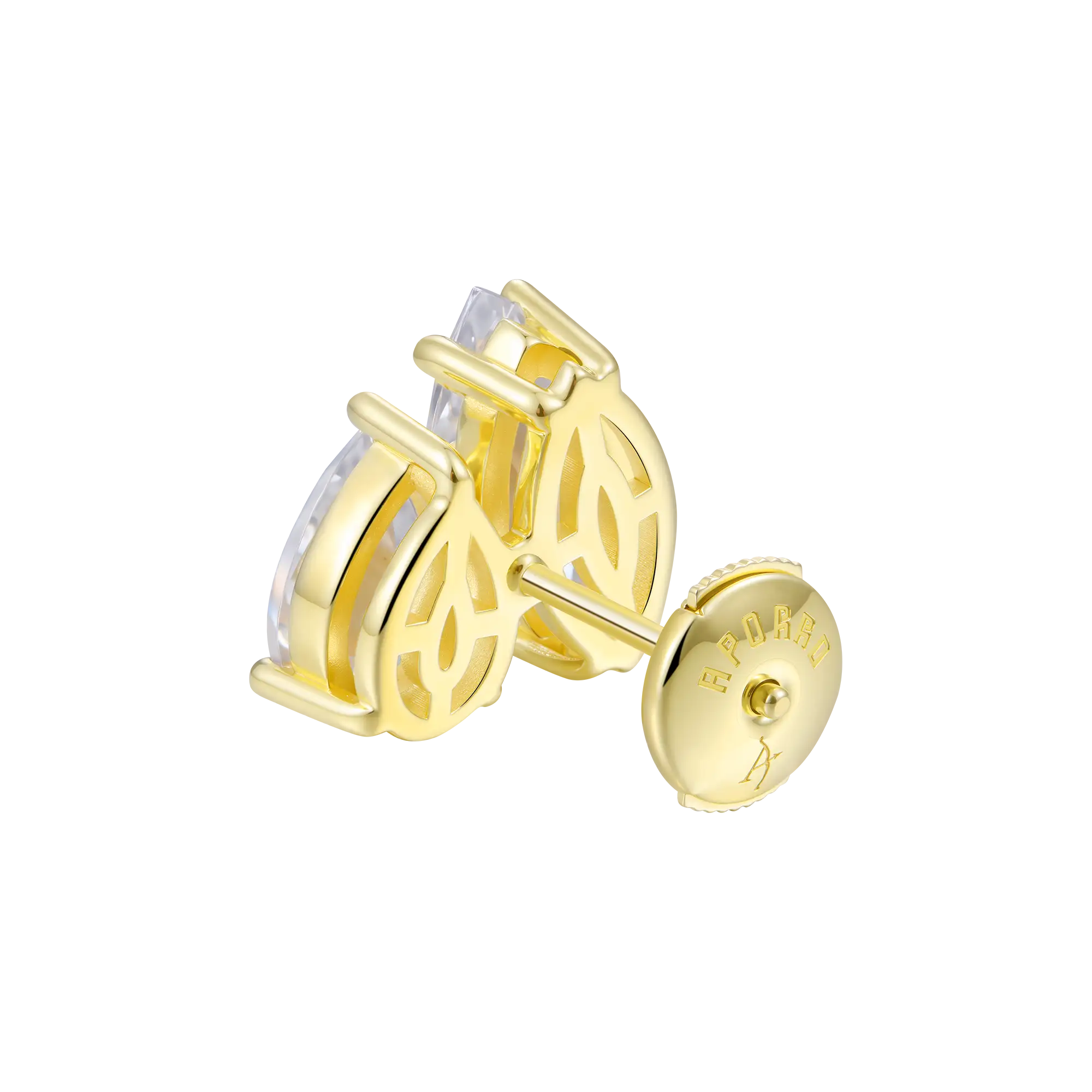 Moissanite S925 Toi et Moi Stud Earrings – Marquise & Pear