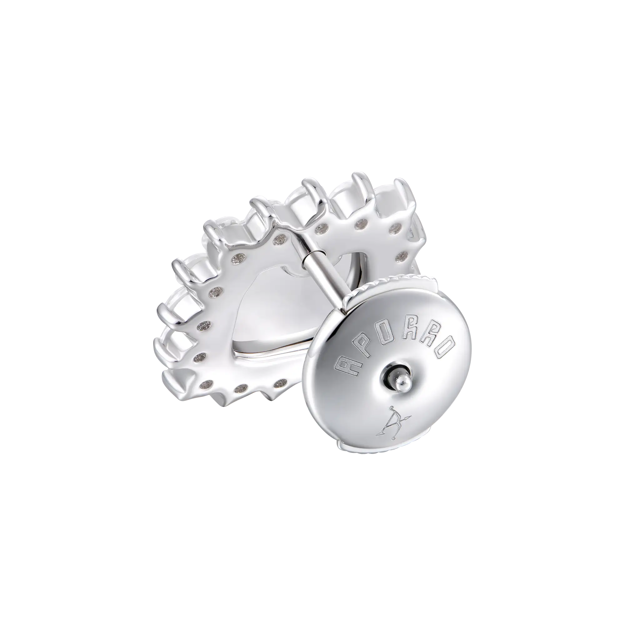 S925 Turquoise Halo Detachable Stud Earrings