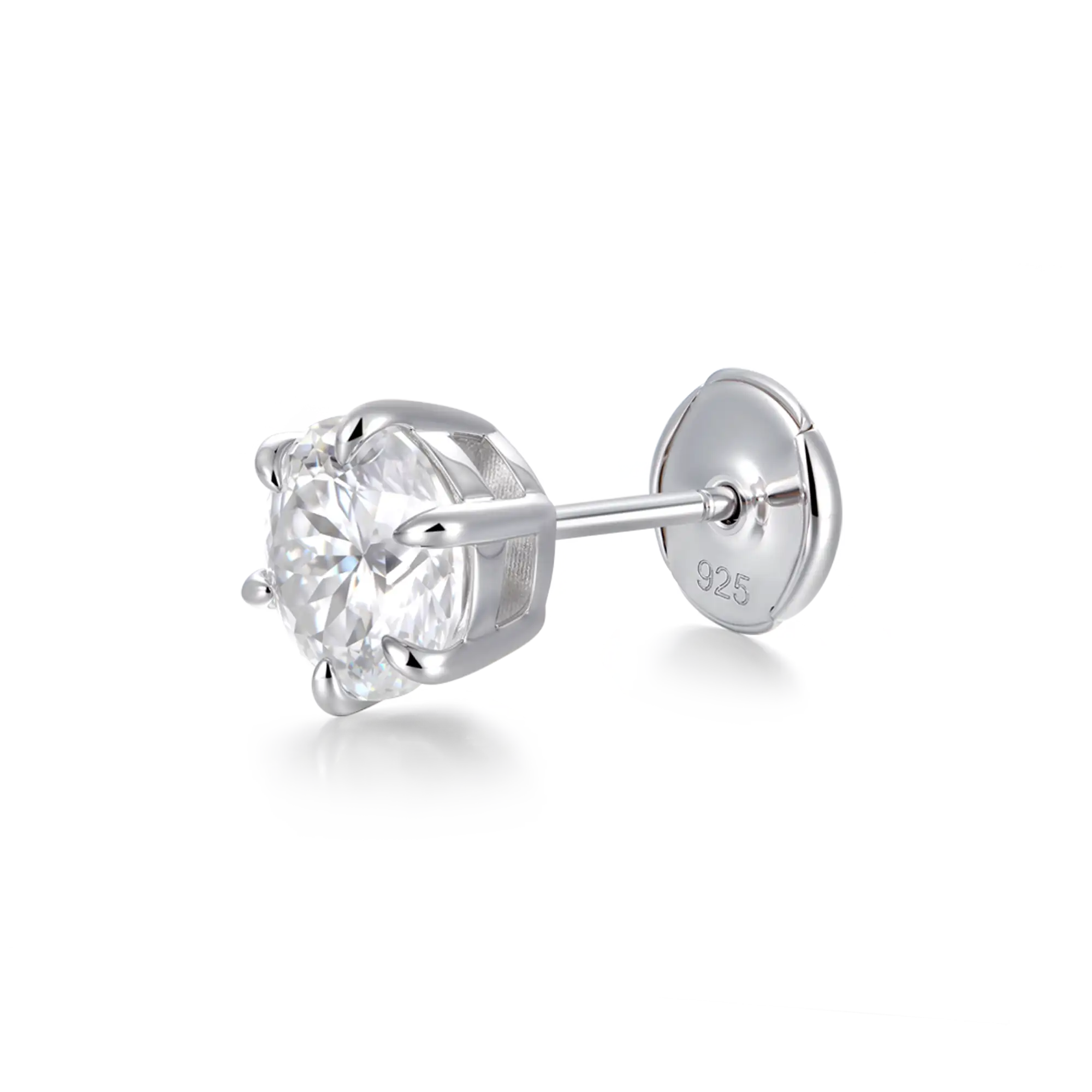 Portuguese Cut Stud Earring