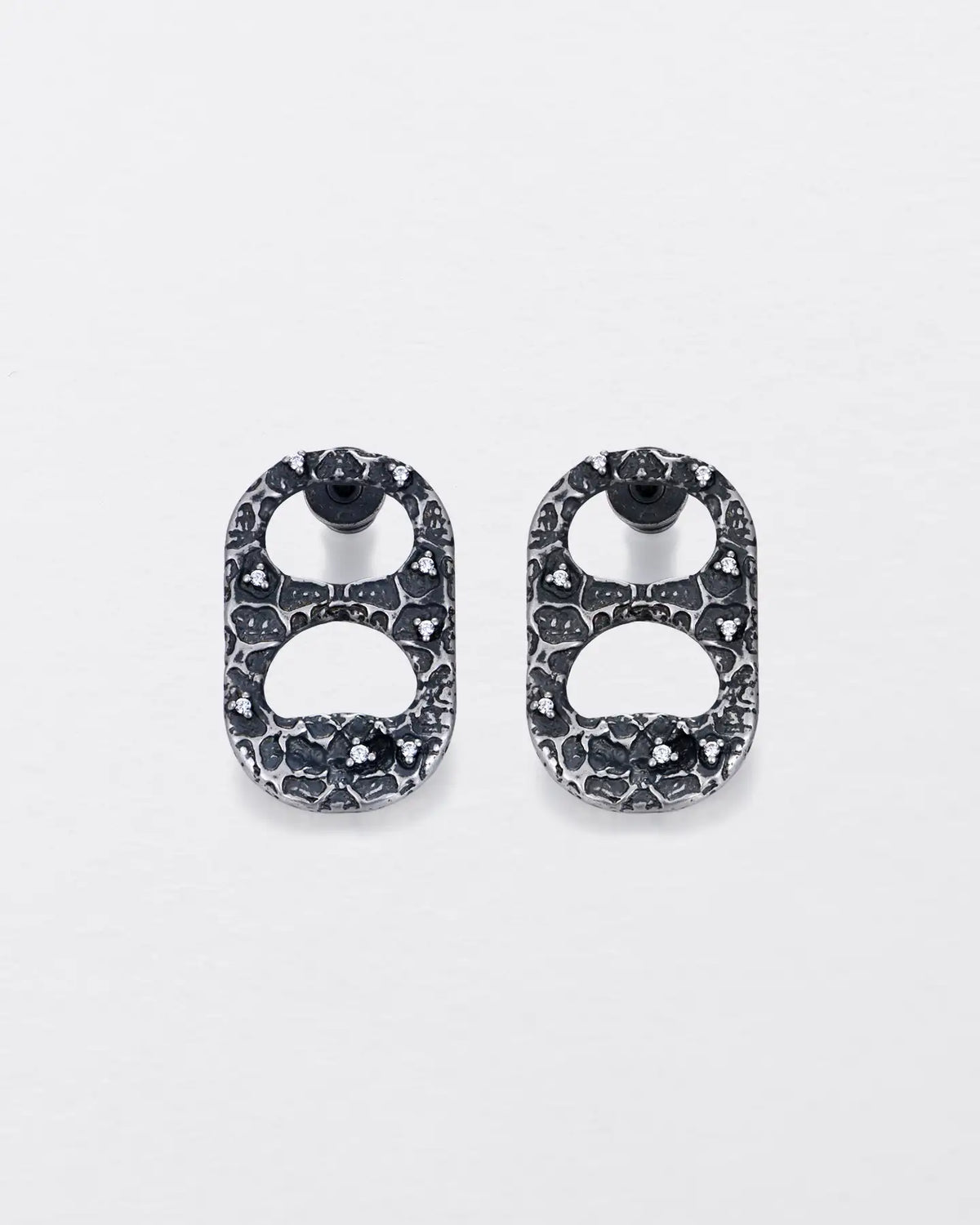 RECLAIMED PULL TAB STUD EARRINGS