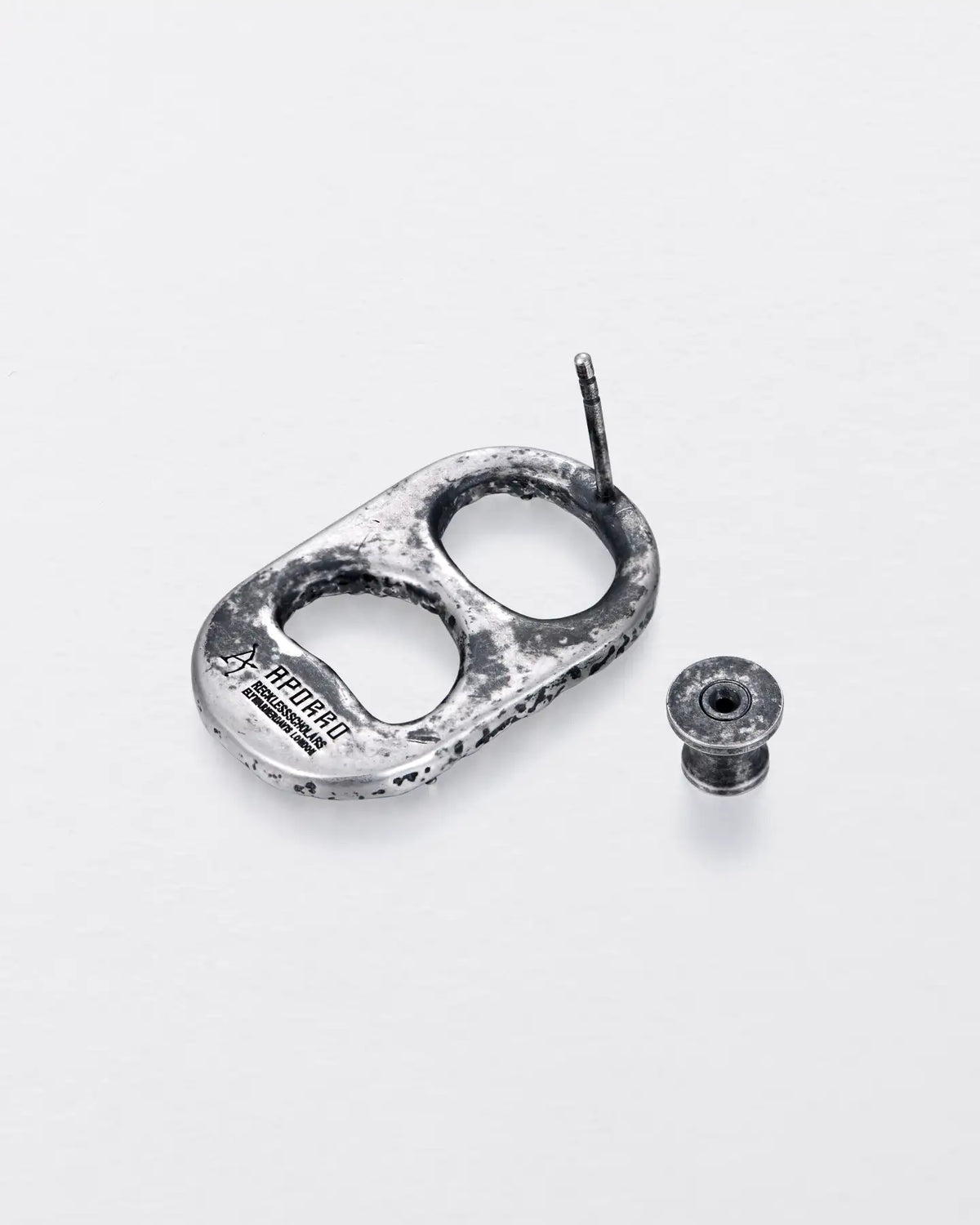 RECLAIMED PULL TAB STUD EARRINGS