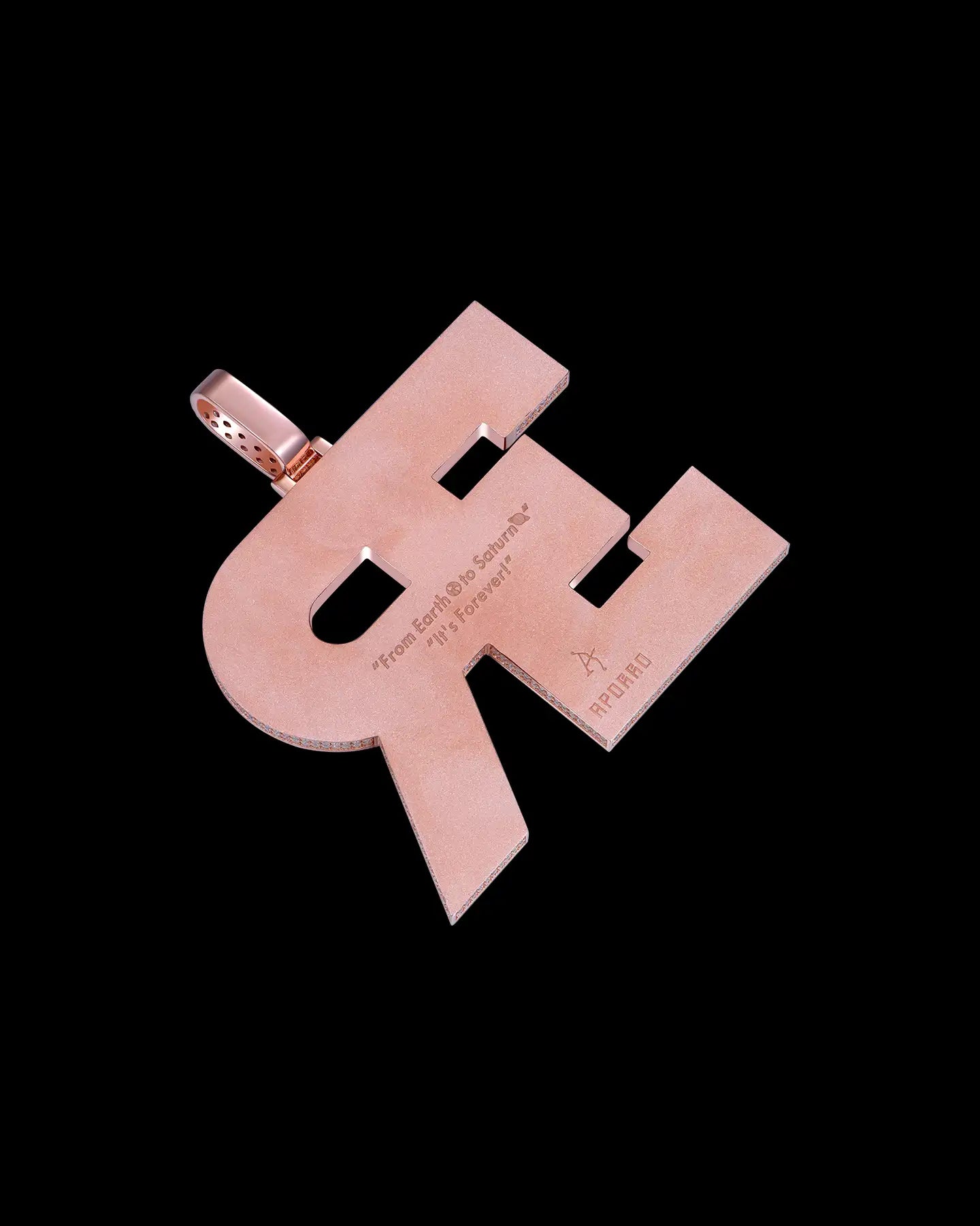 APORRO Premium Custom Emerald cut Logo Pendant