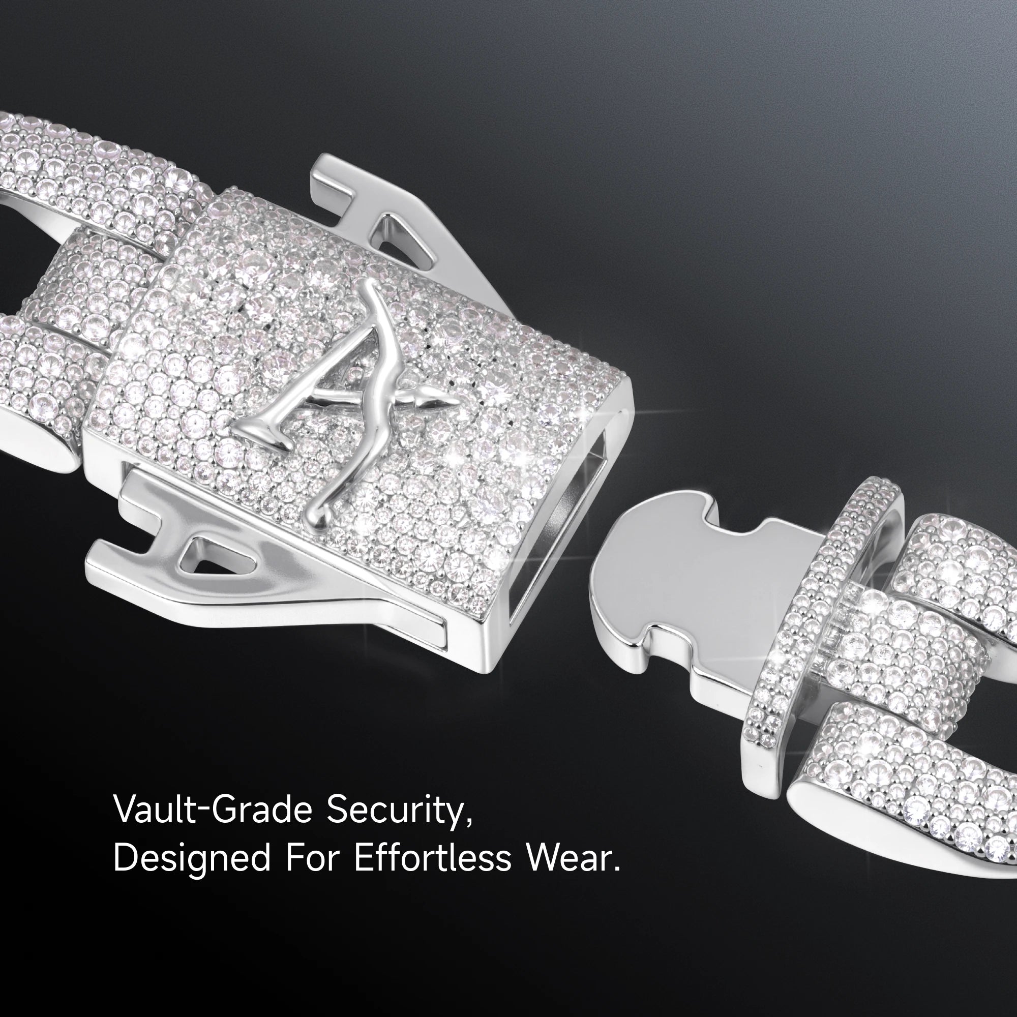 Moissanite Round Cut Cuban Link Chain - 19mm