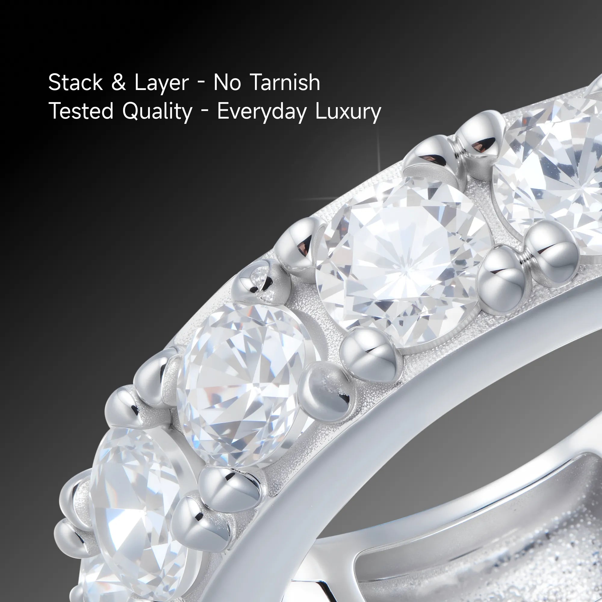 Moissanite Classic Hoop Earring