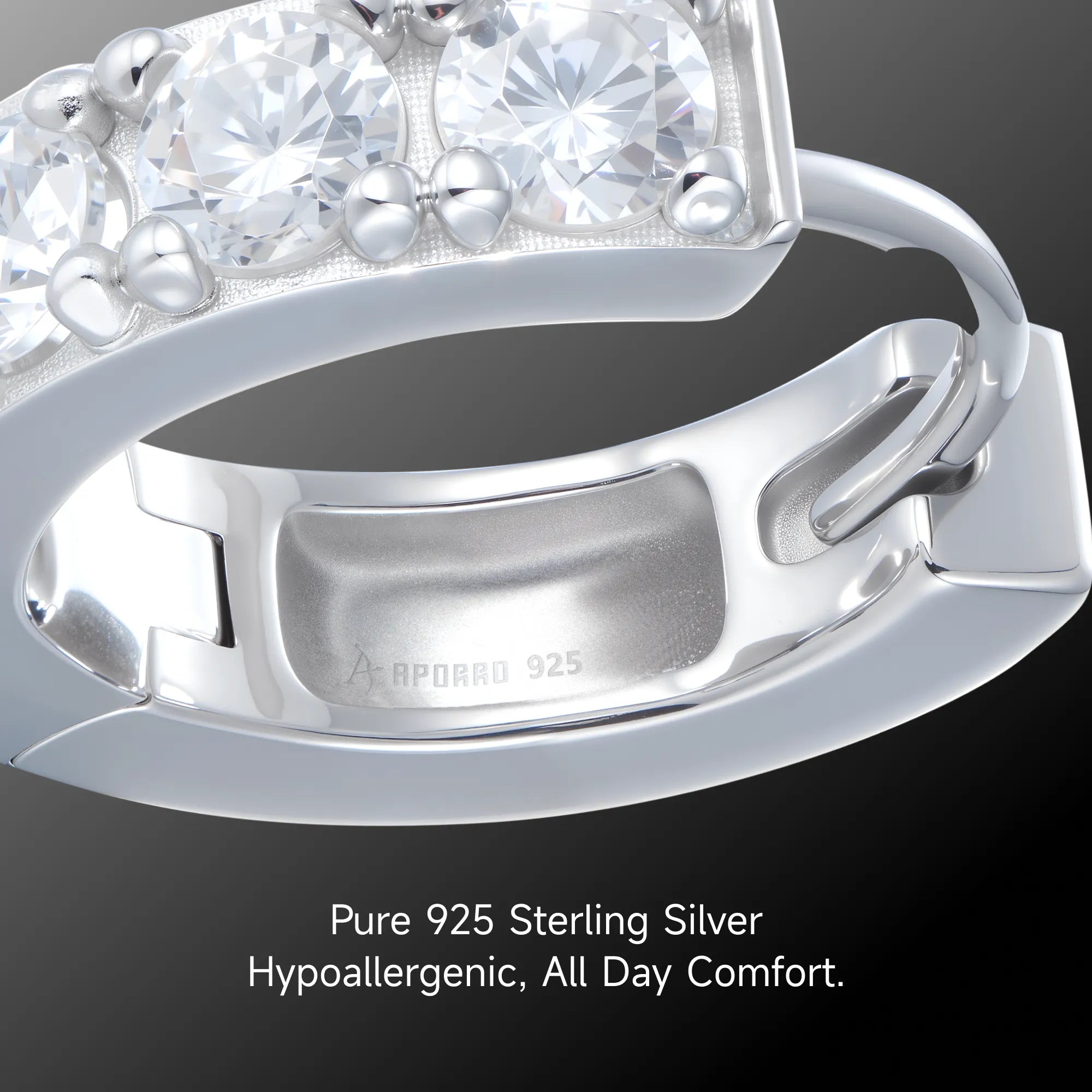 Moissanite Classic Hoop Earring