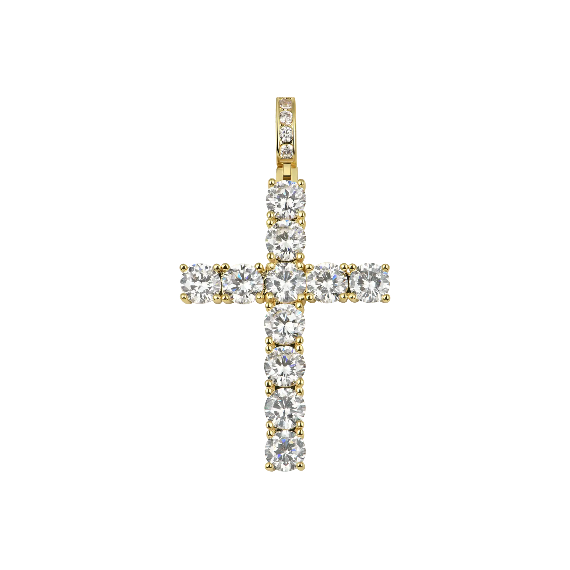 Tennis Cross Pendant - Medium