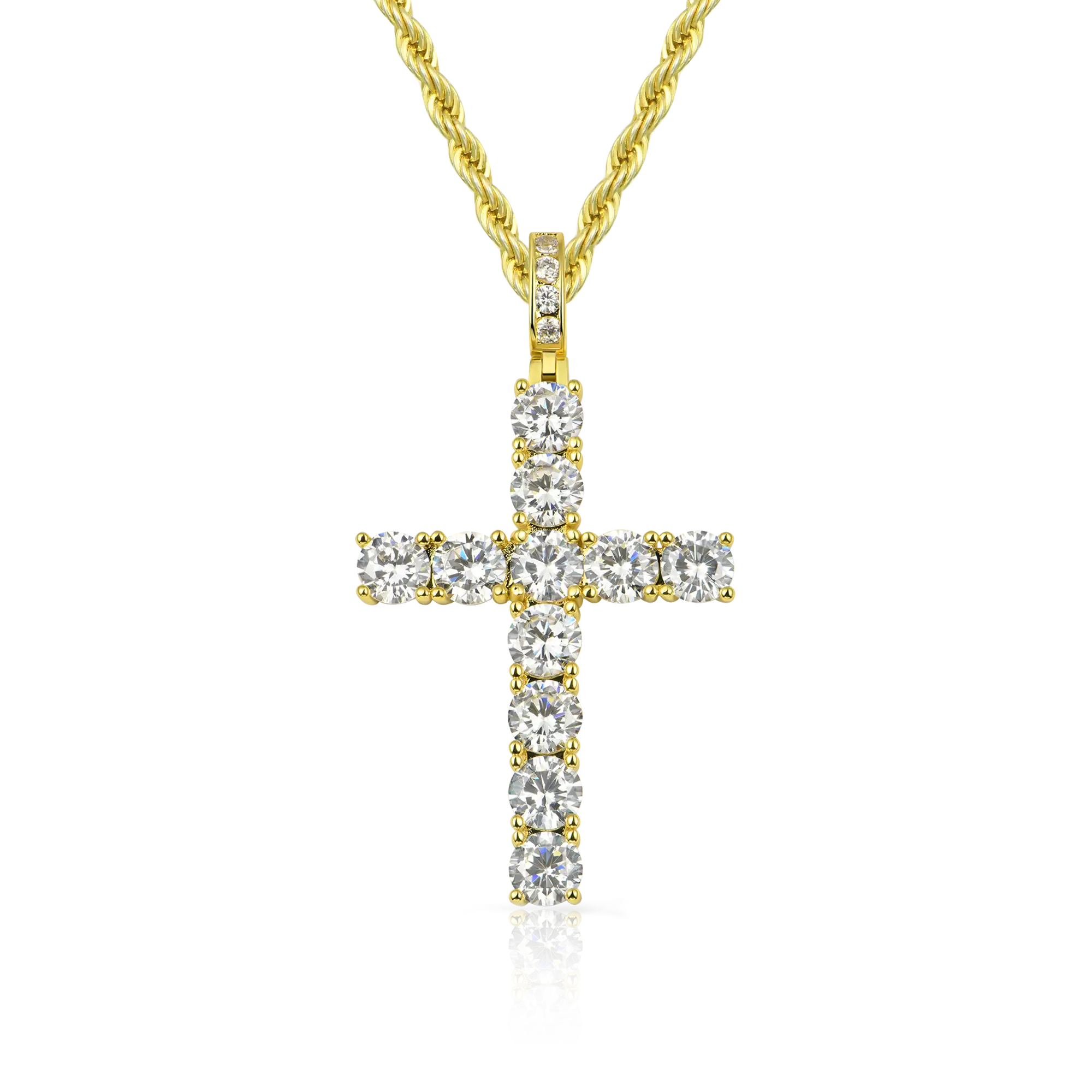 Women's Tennis Cross Pendant - Medium