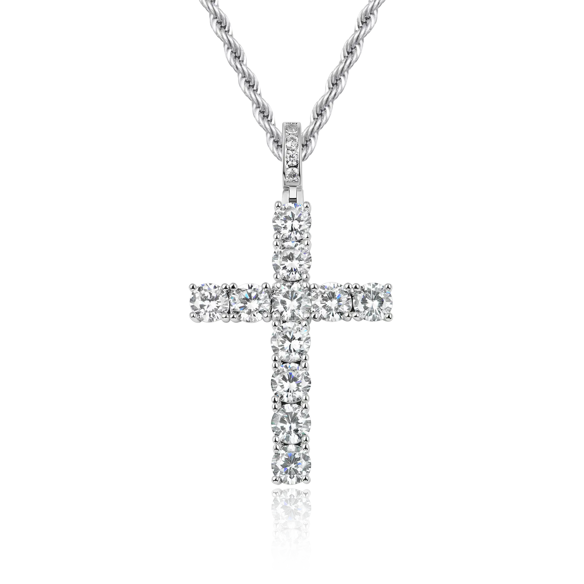 Women's Tennis Cross Pendant - Medium