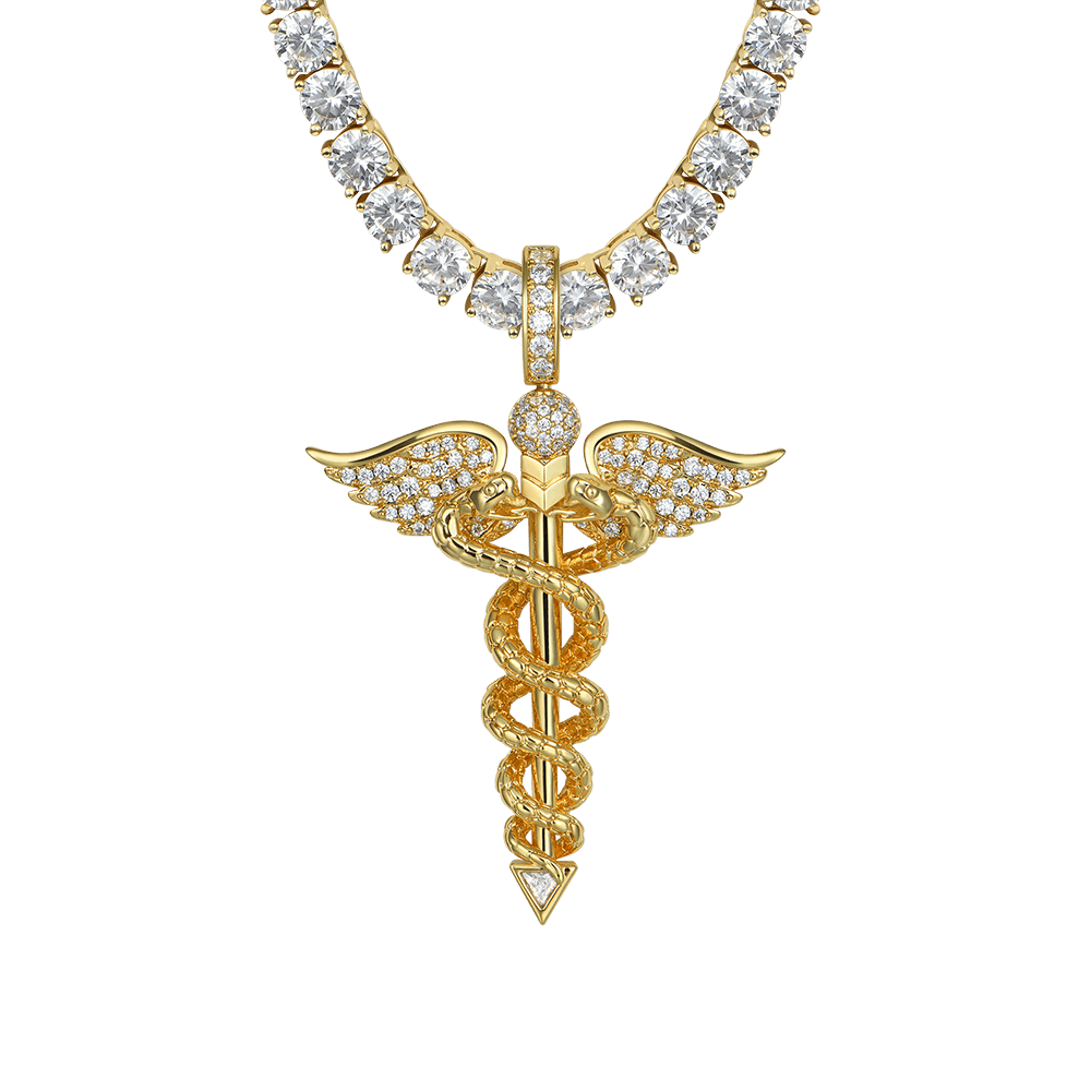 Staff of Hermes Pendant