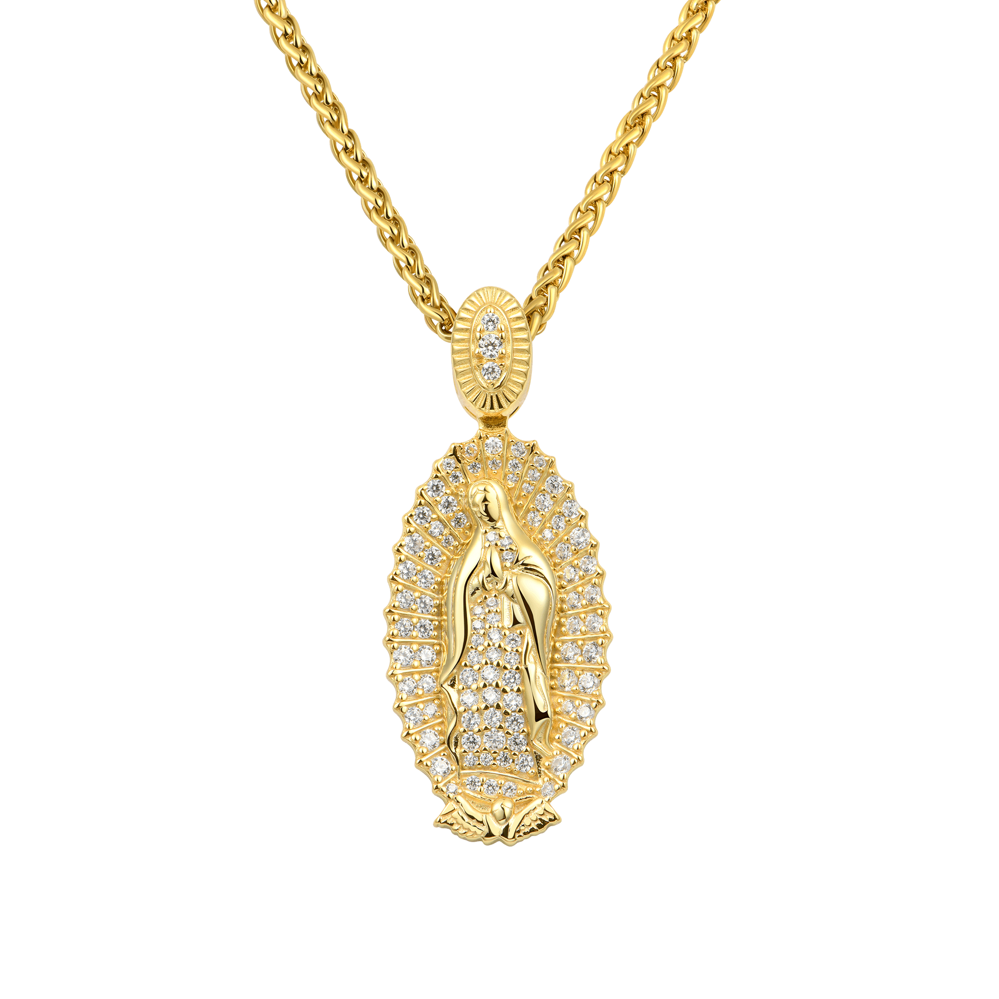 Sterling Silver Blessed Virgin Mary Pendant