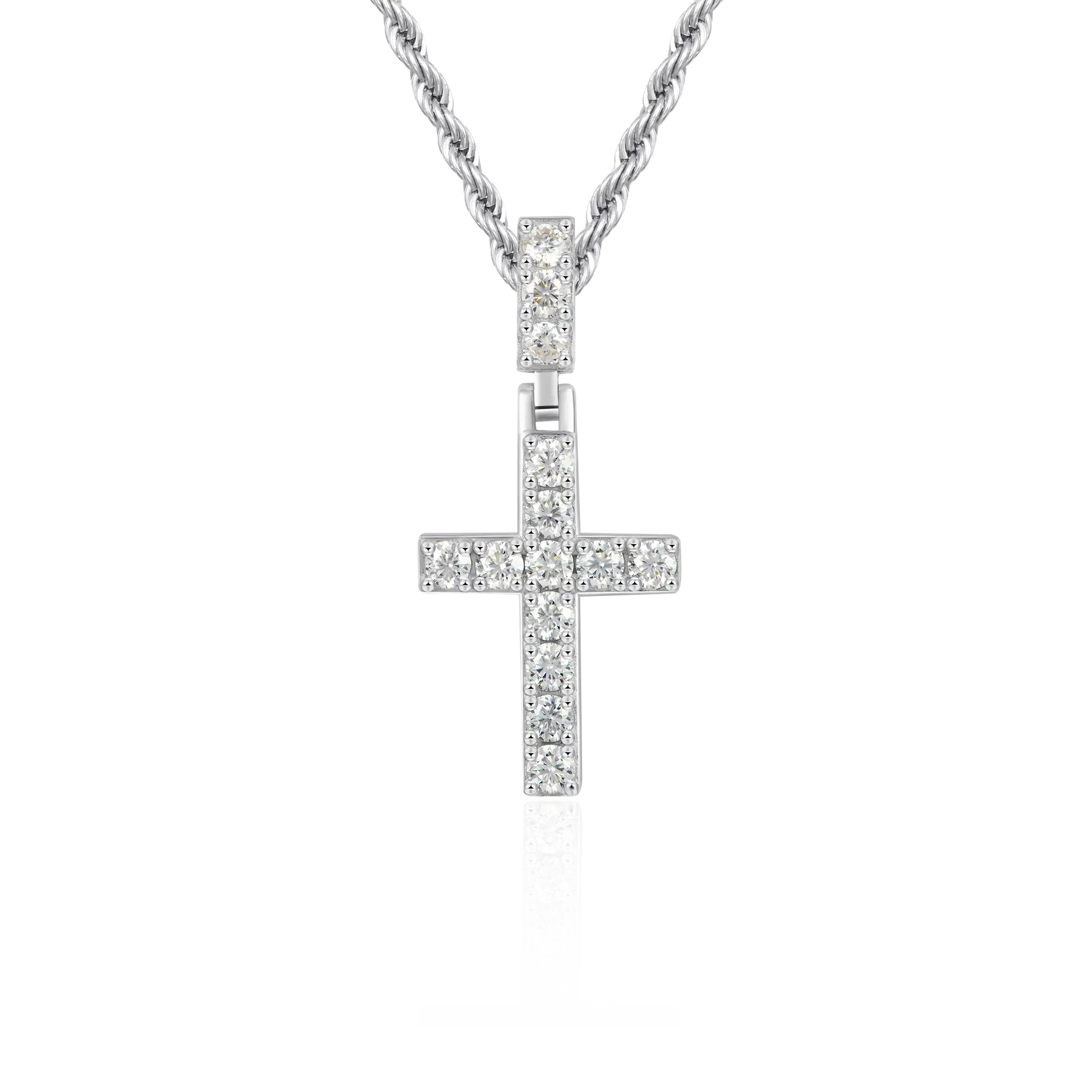 Women's Solid Tennis Cross Pendant - Small