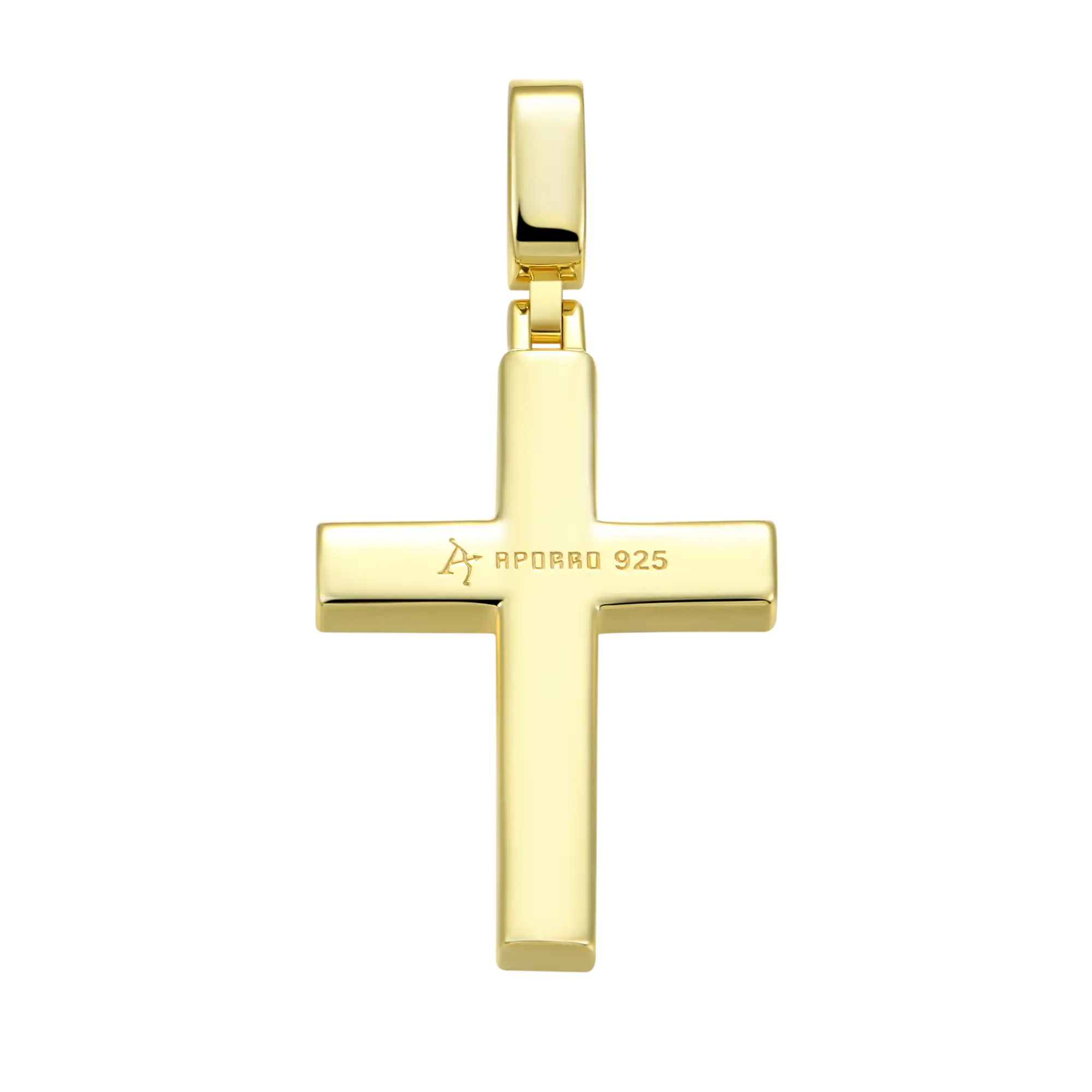 Solid Tennis Cross Pendant - Medium