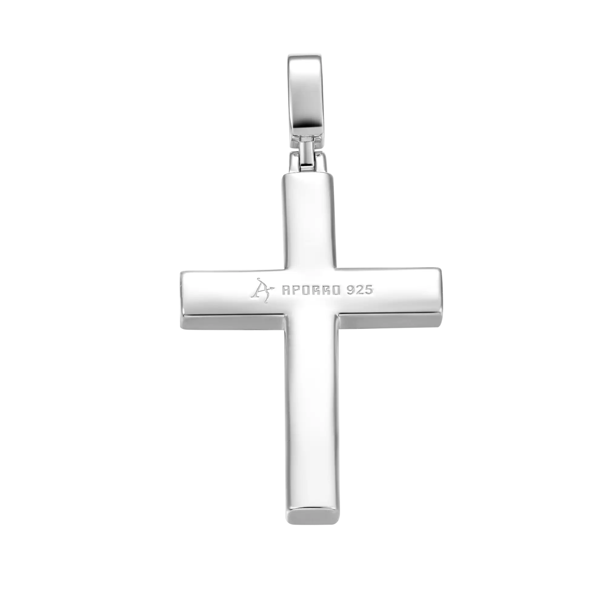 Solid Tennis Cross Pendant - Large