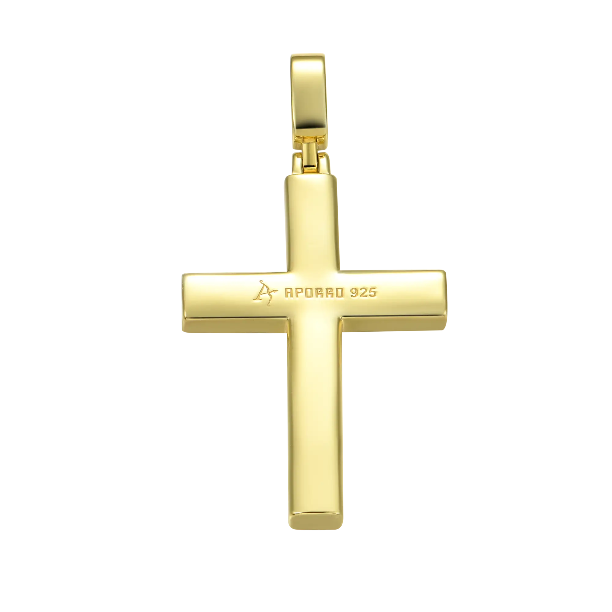 Solid Tennis Cross Pendant - Large