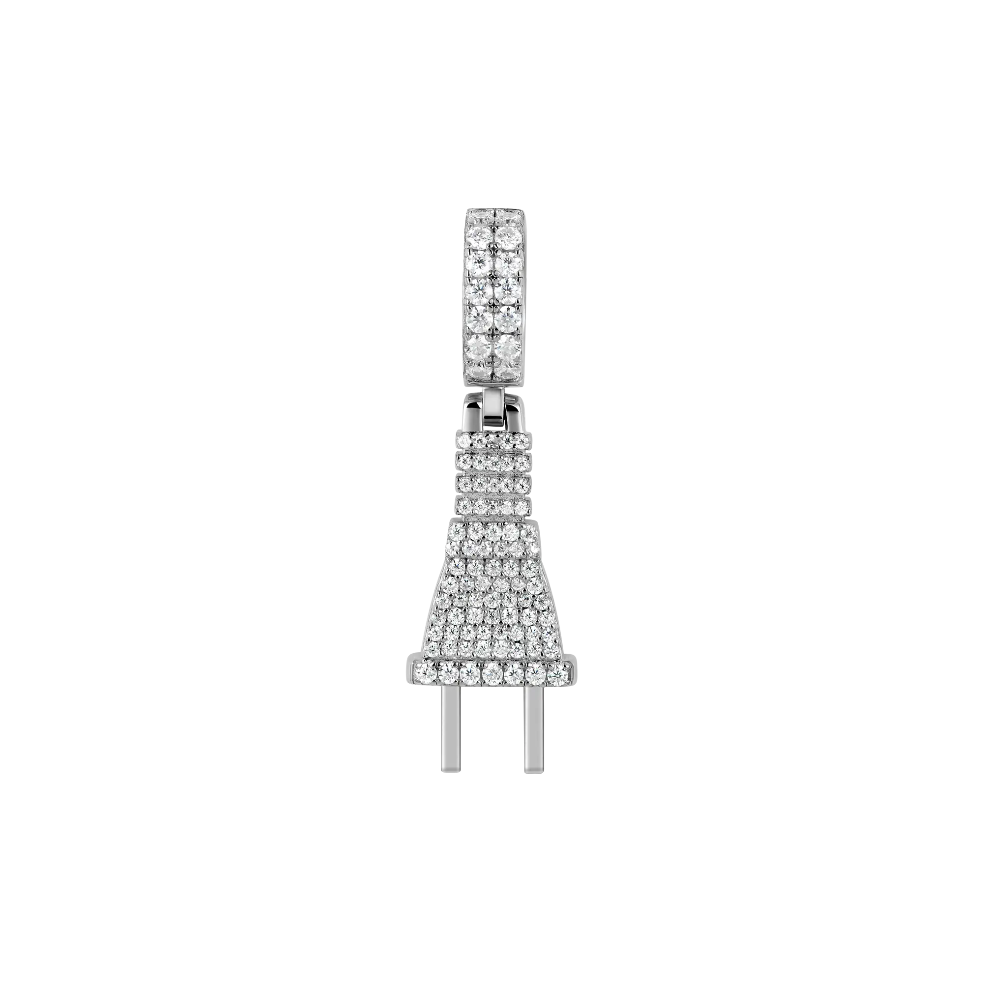 Moissanite Plug Pendant