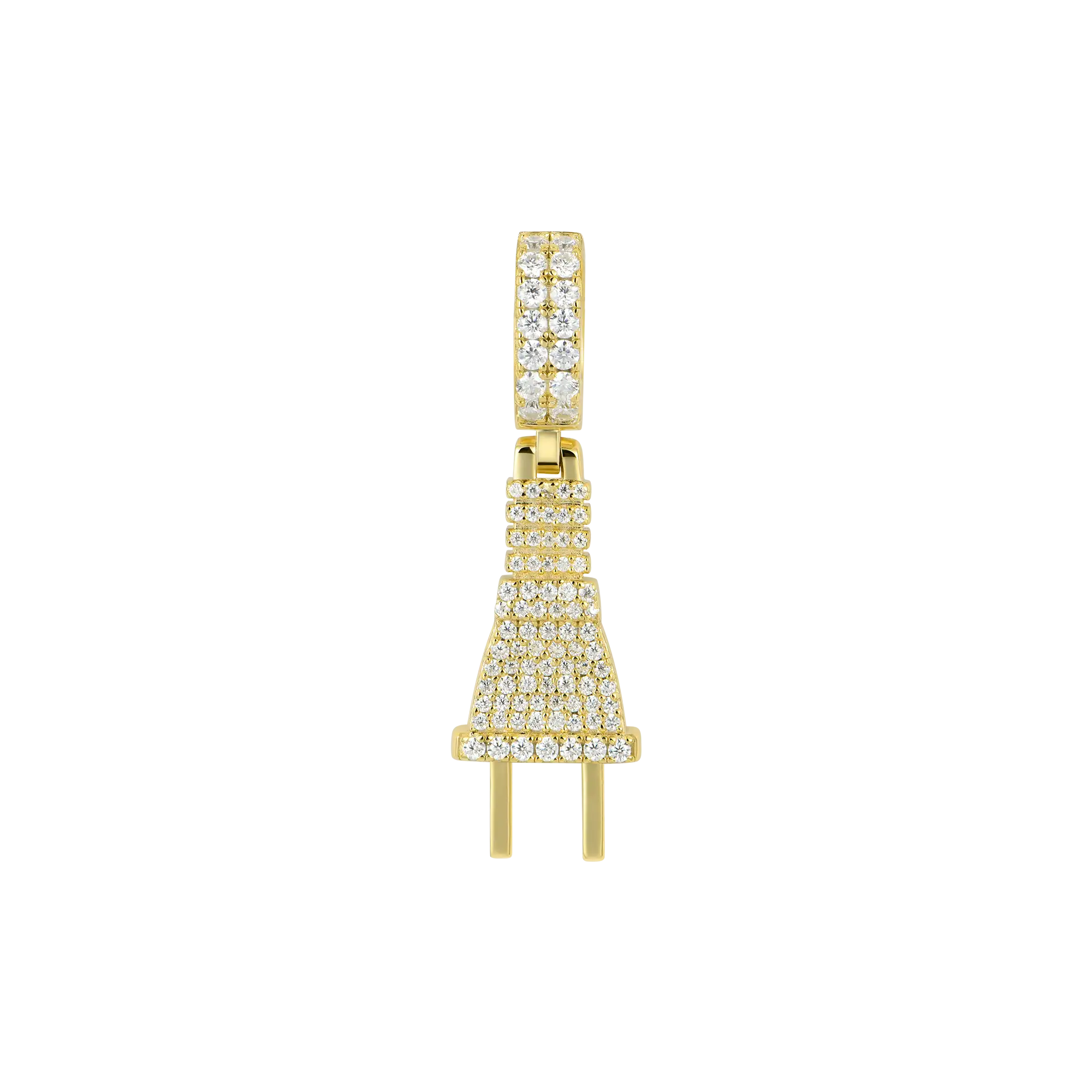Moissanite Plug Pendant