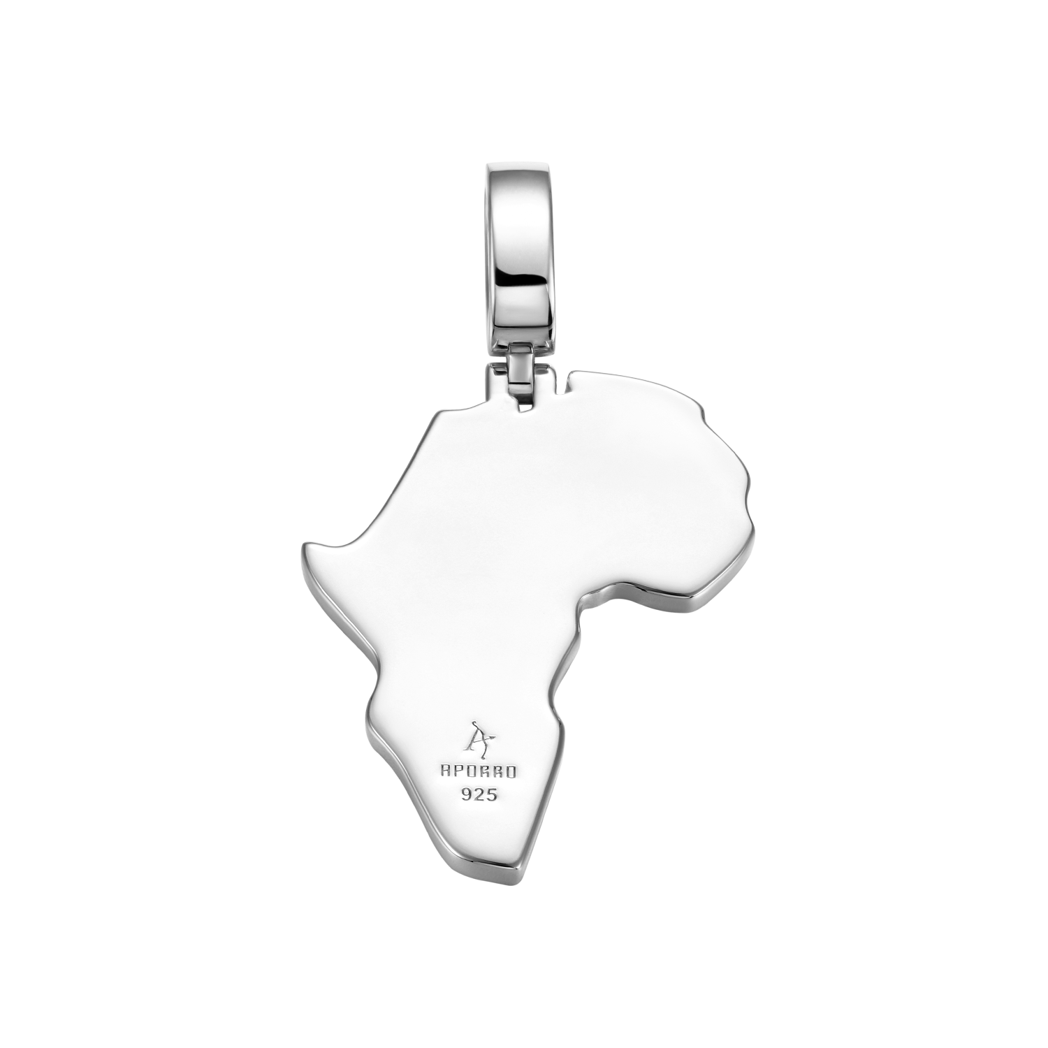 Moissanite Map of Africa Pendant
