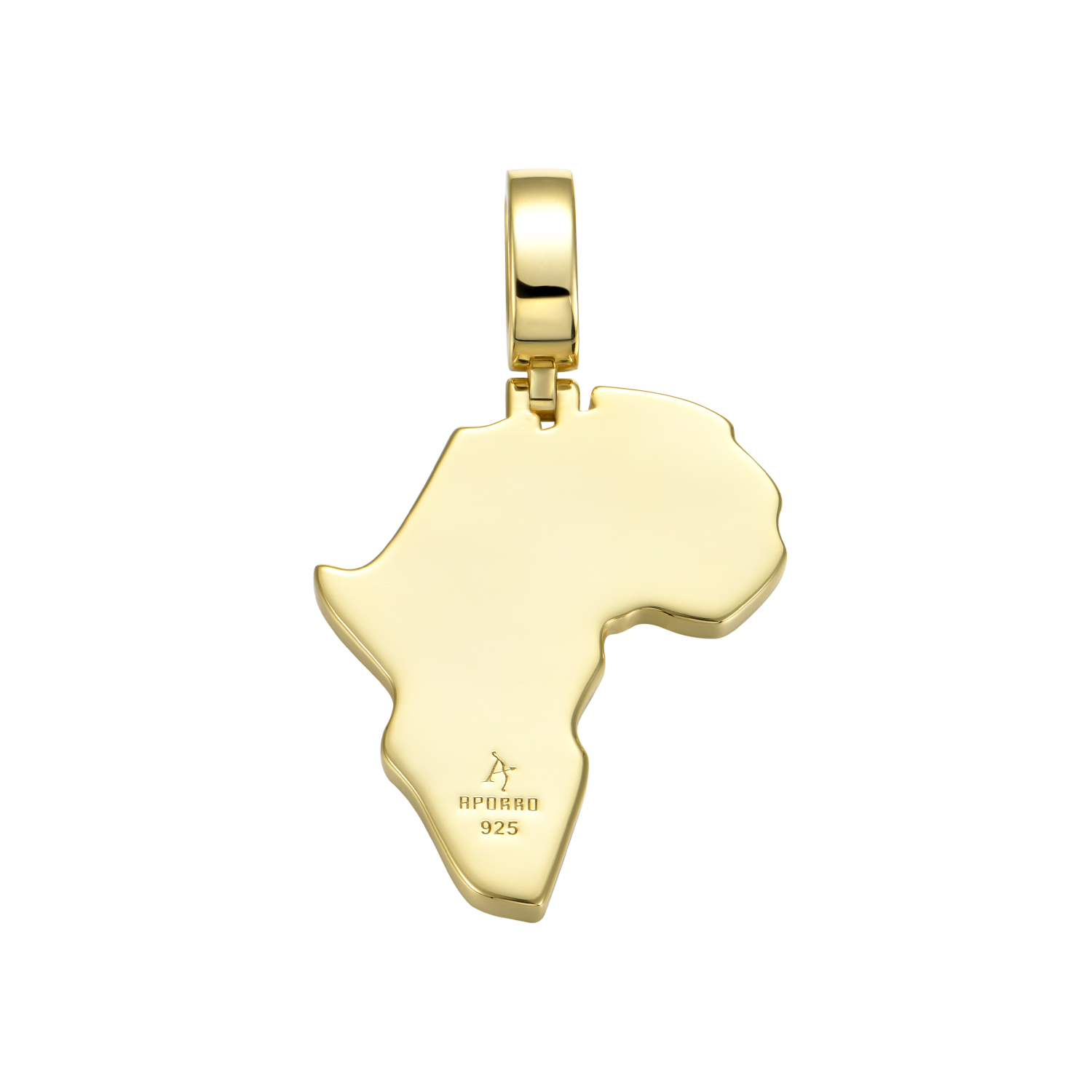 Moissanite Map of Africa Pendant