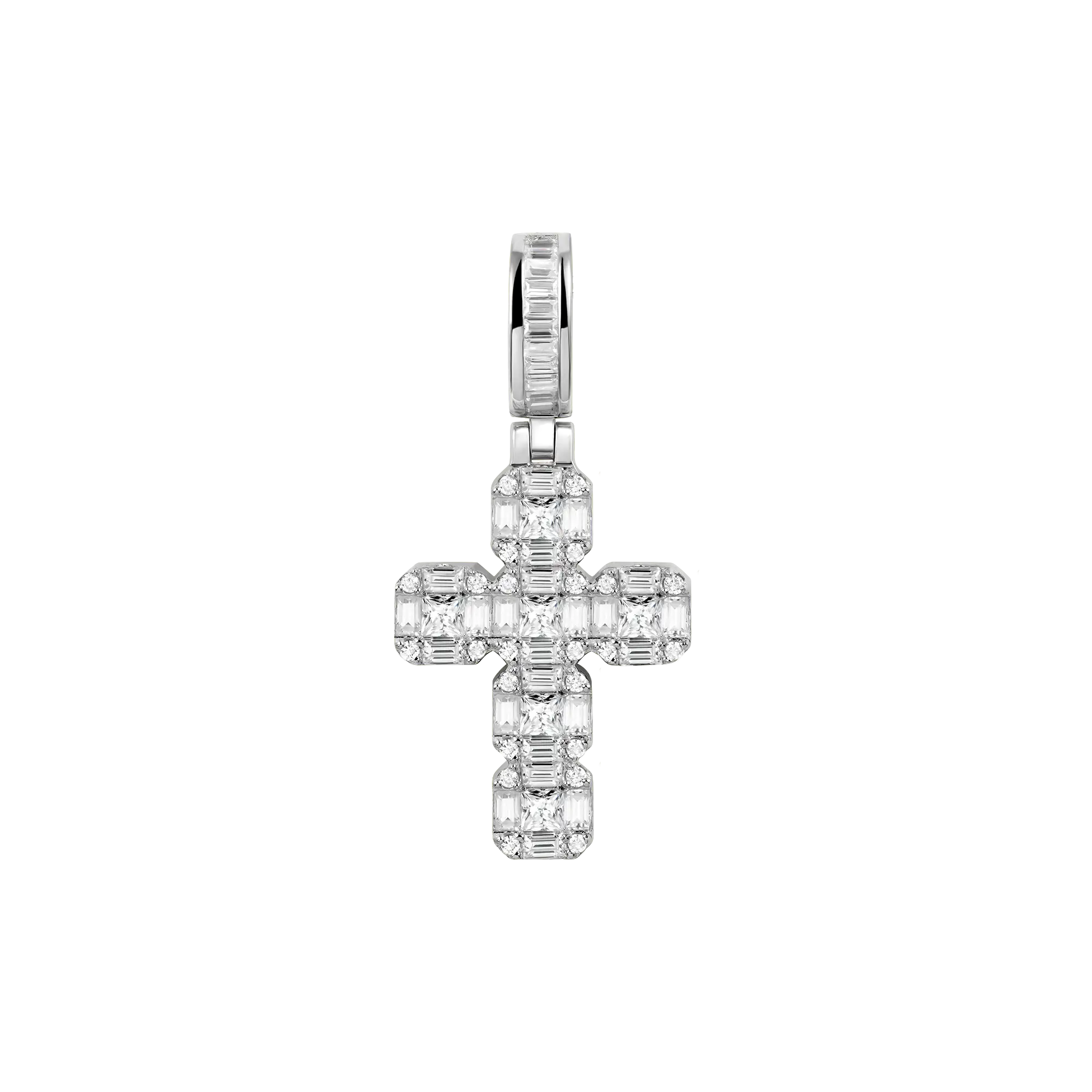 Women's Cluster Cross Pendant