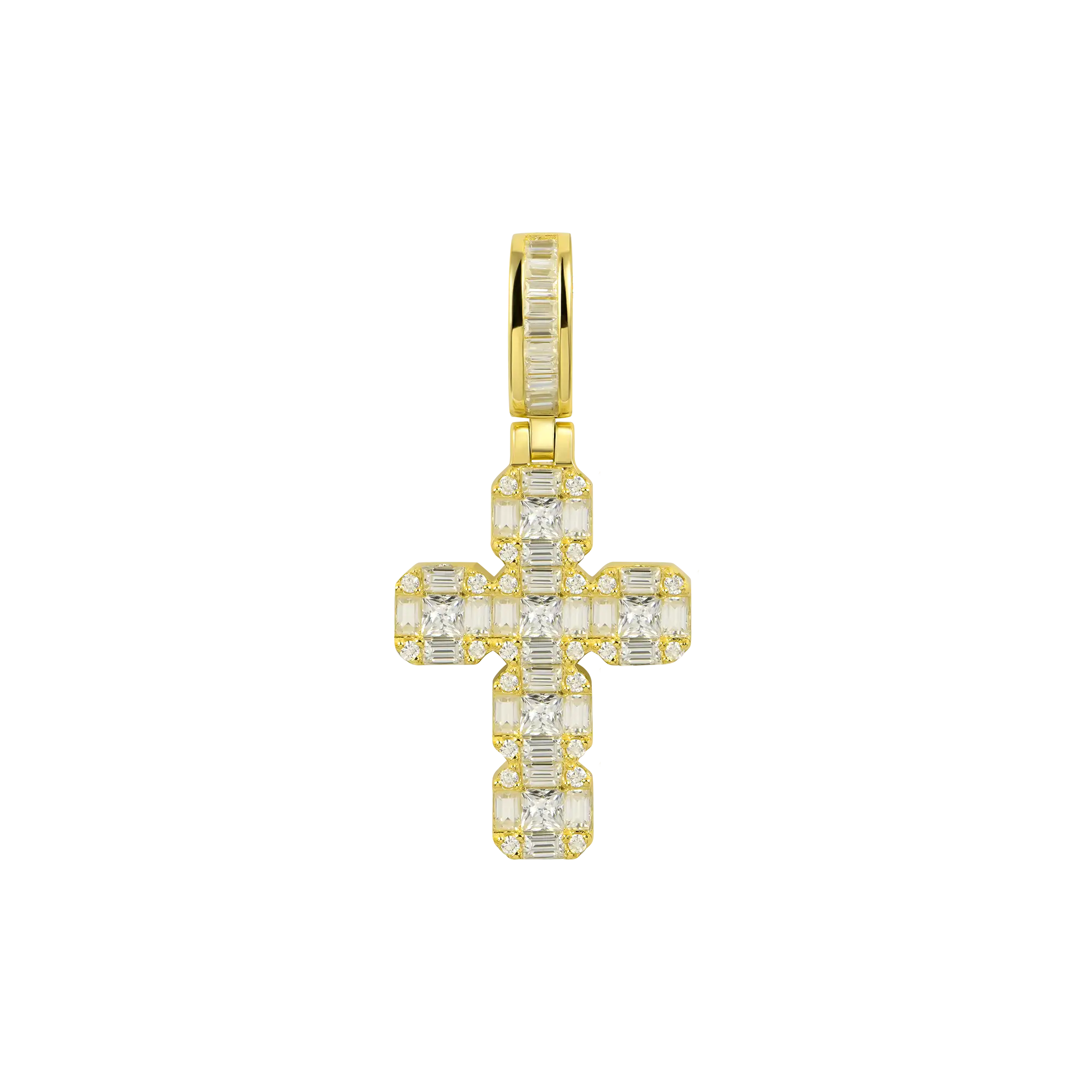 Women's Cluster Cross Pendant