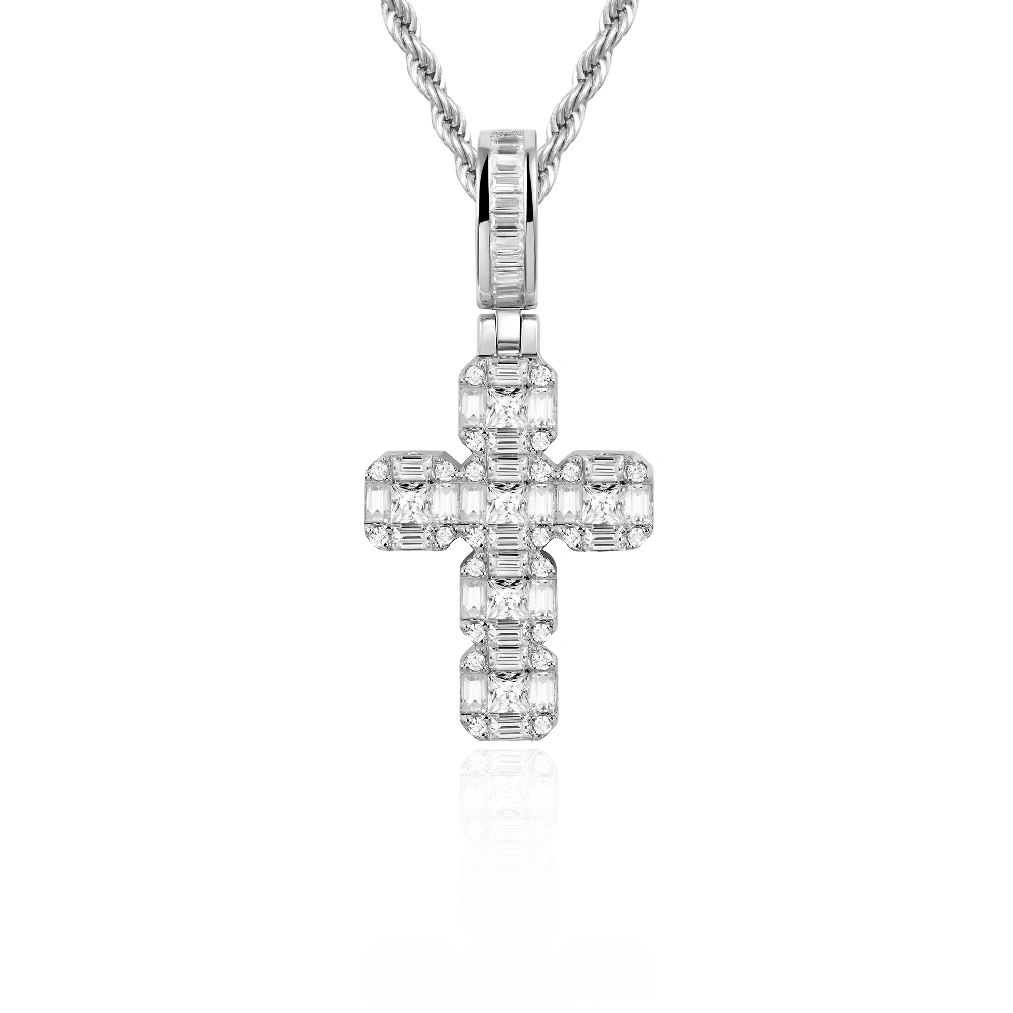 Women's Cluster Cross Pendant
