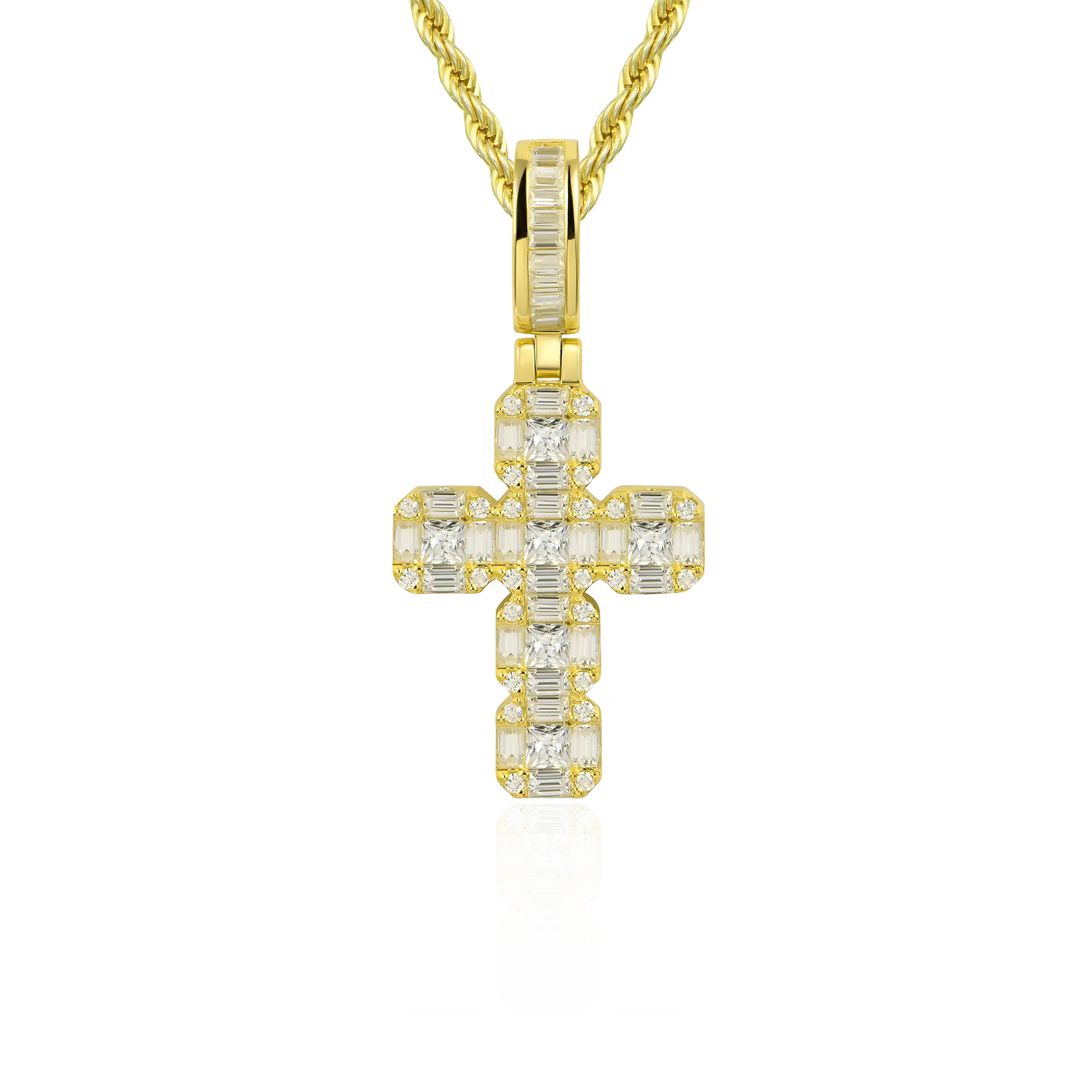Women's Cluster Cross Pendant