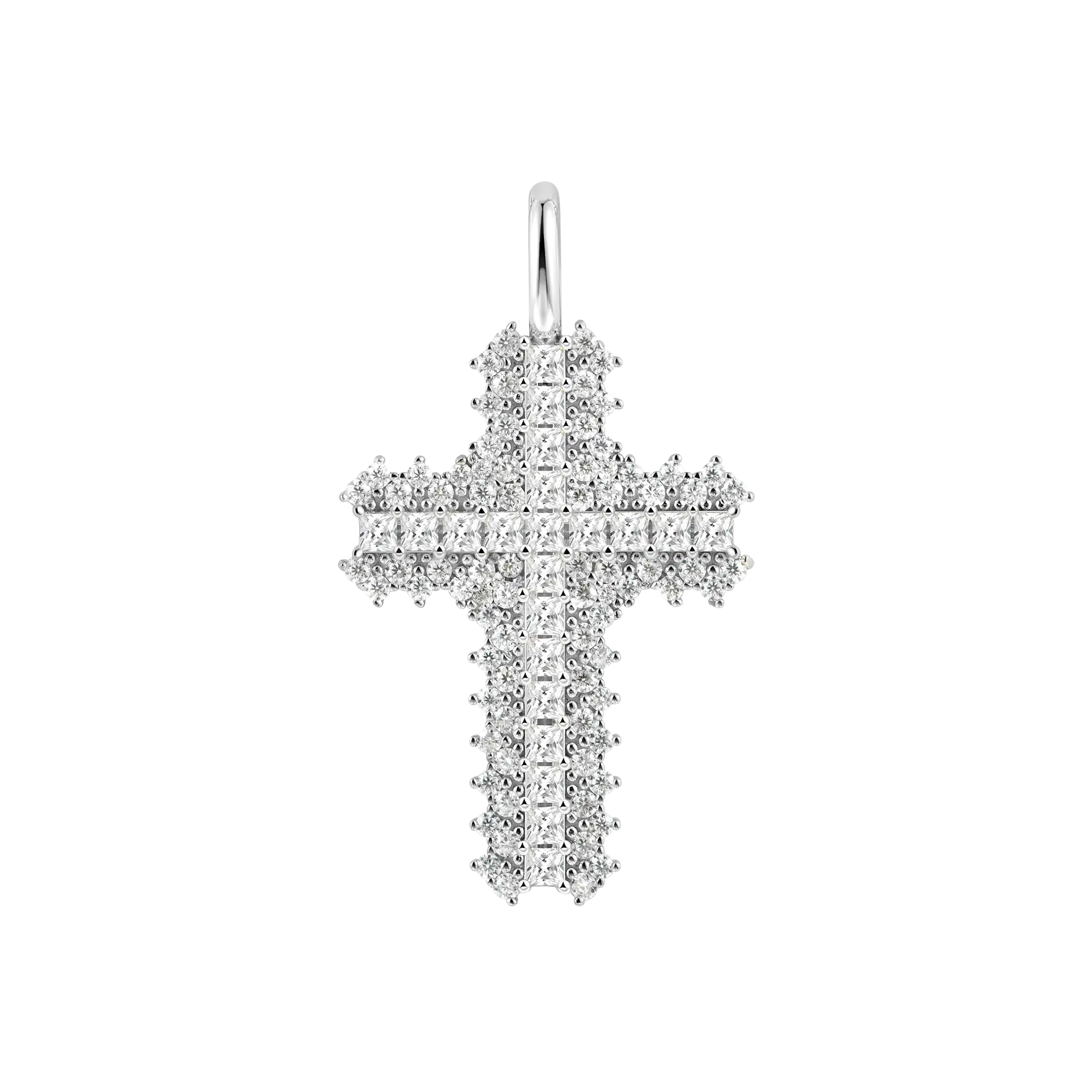 Women's Flooded Cross Pendant