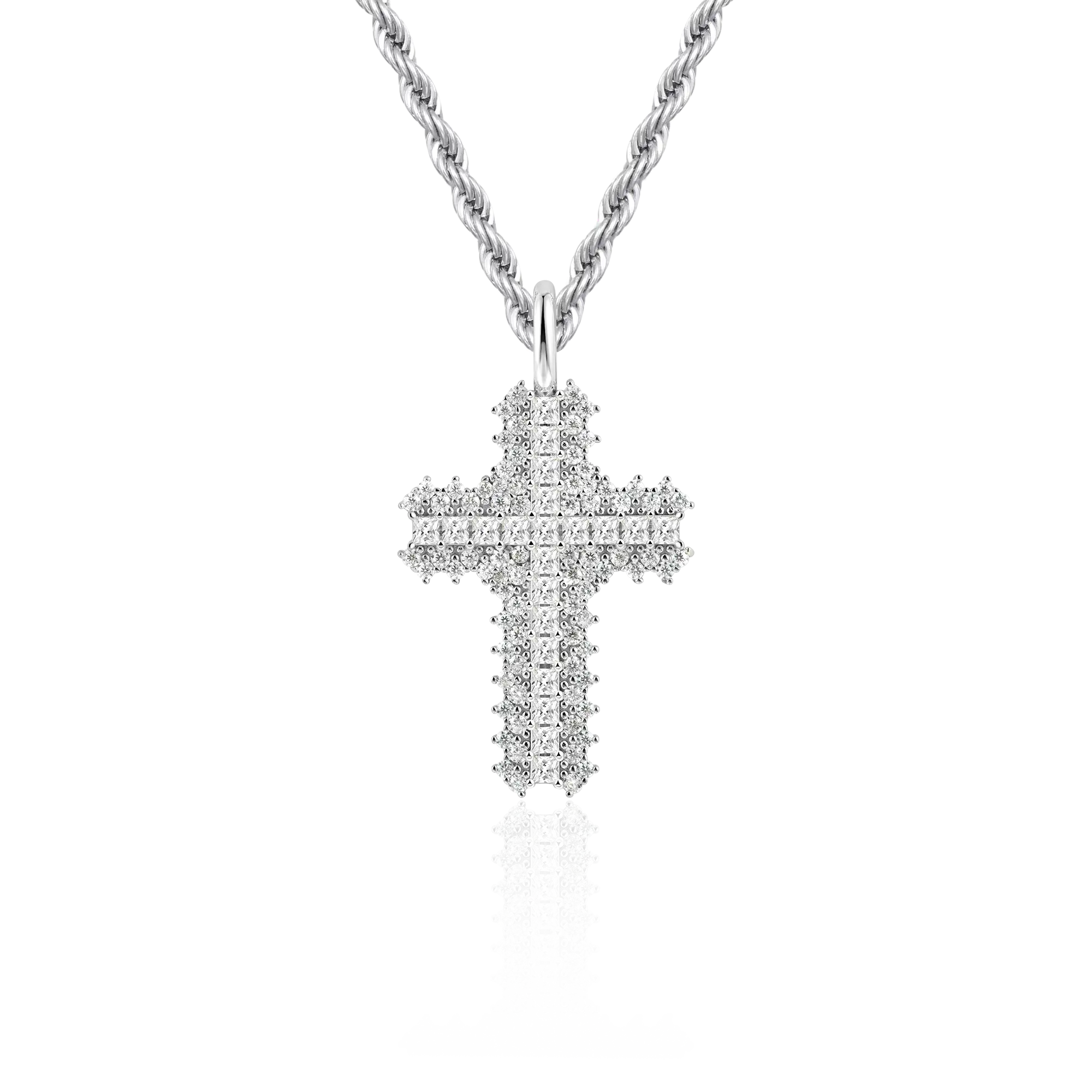 Women's Flooded Cross Pendant