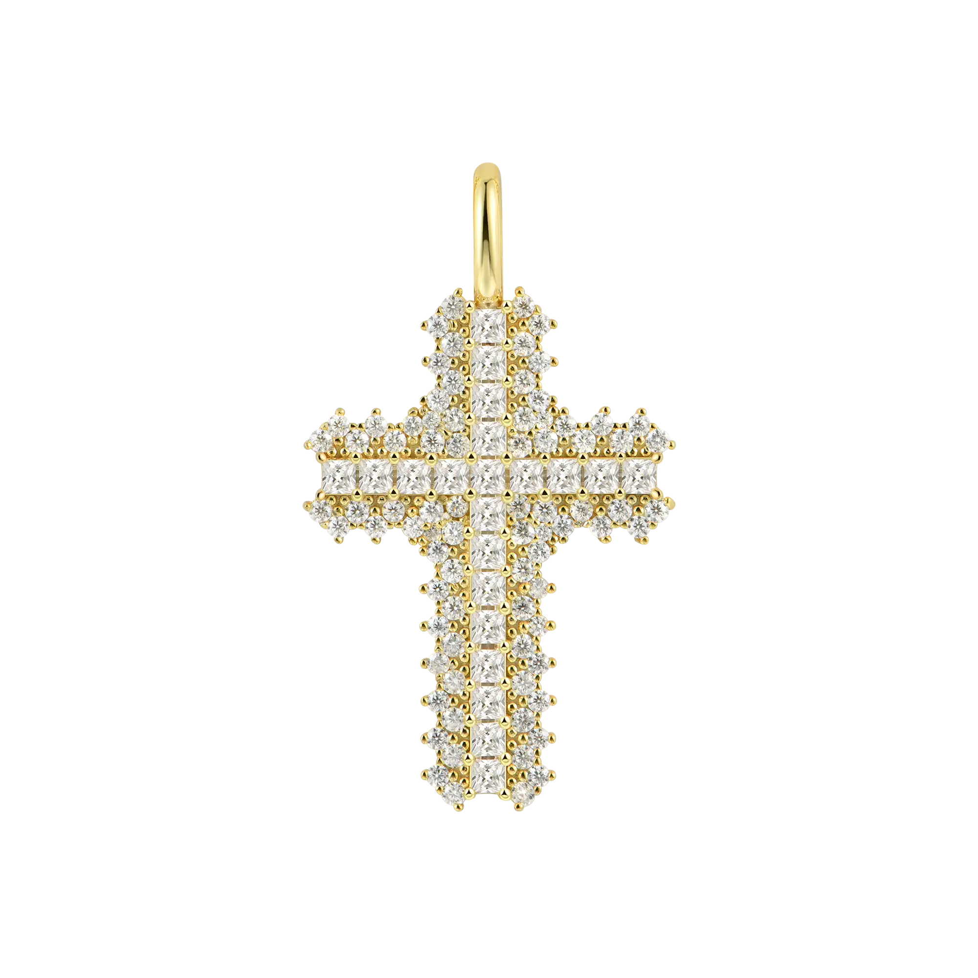 Women's Flooded Cross Pendant