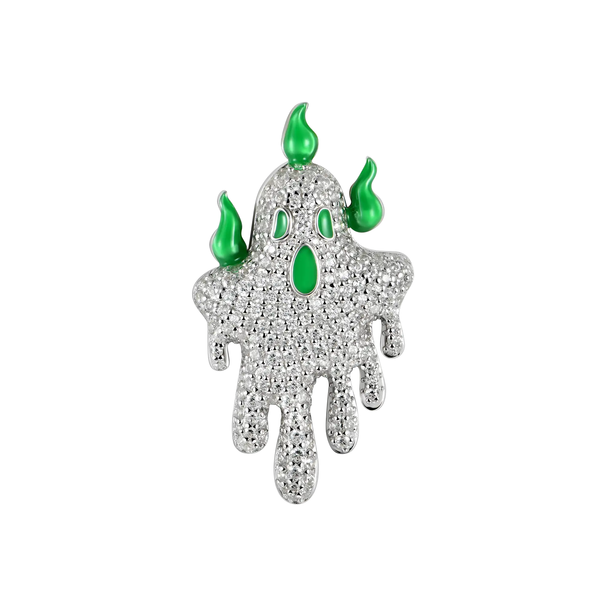 Iced Dripping Ghost Pendants