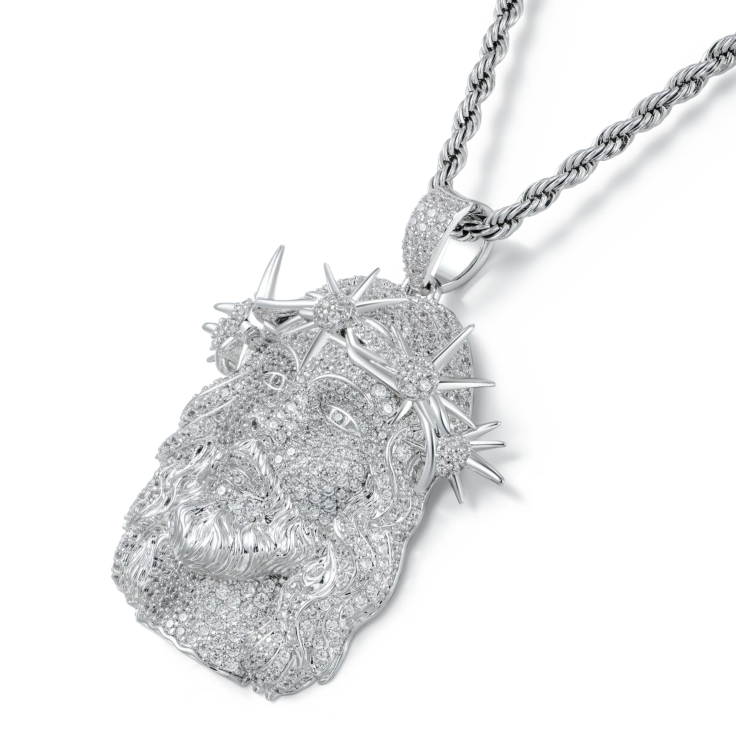 Jesus Piece Iced Pendant - 38mm