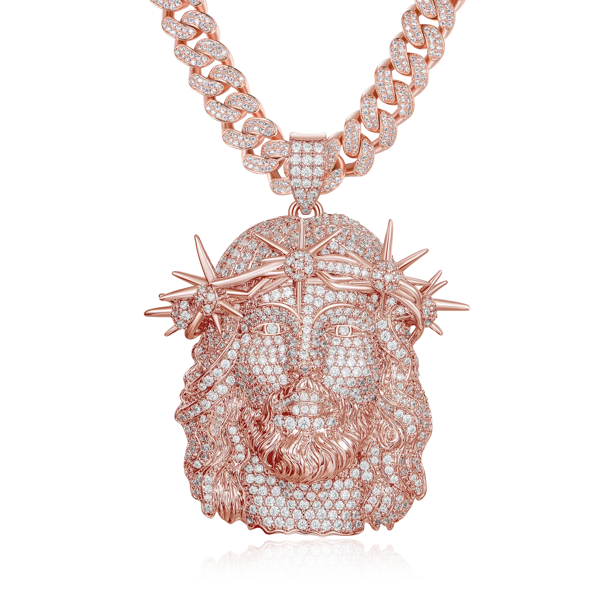 Jesus Piece Fully Iced Pendant - Large